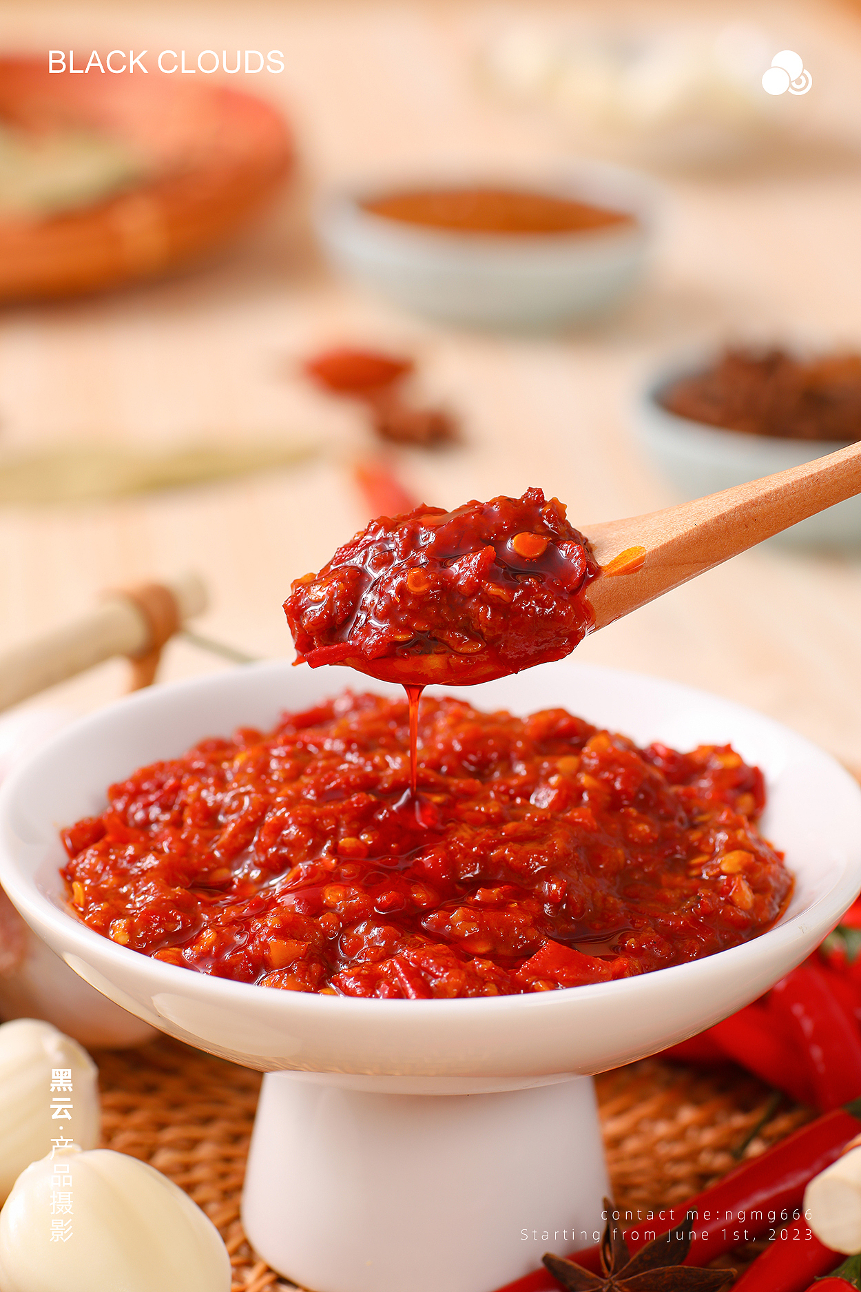 辣椒酱丨黑云产品摄影