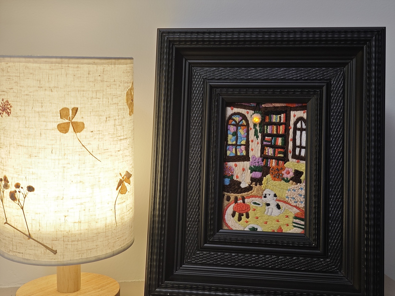 温馨的房间|刺绣作品