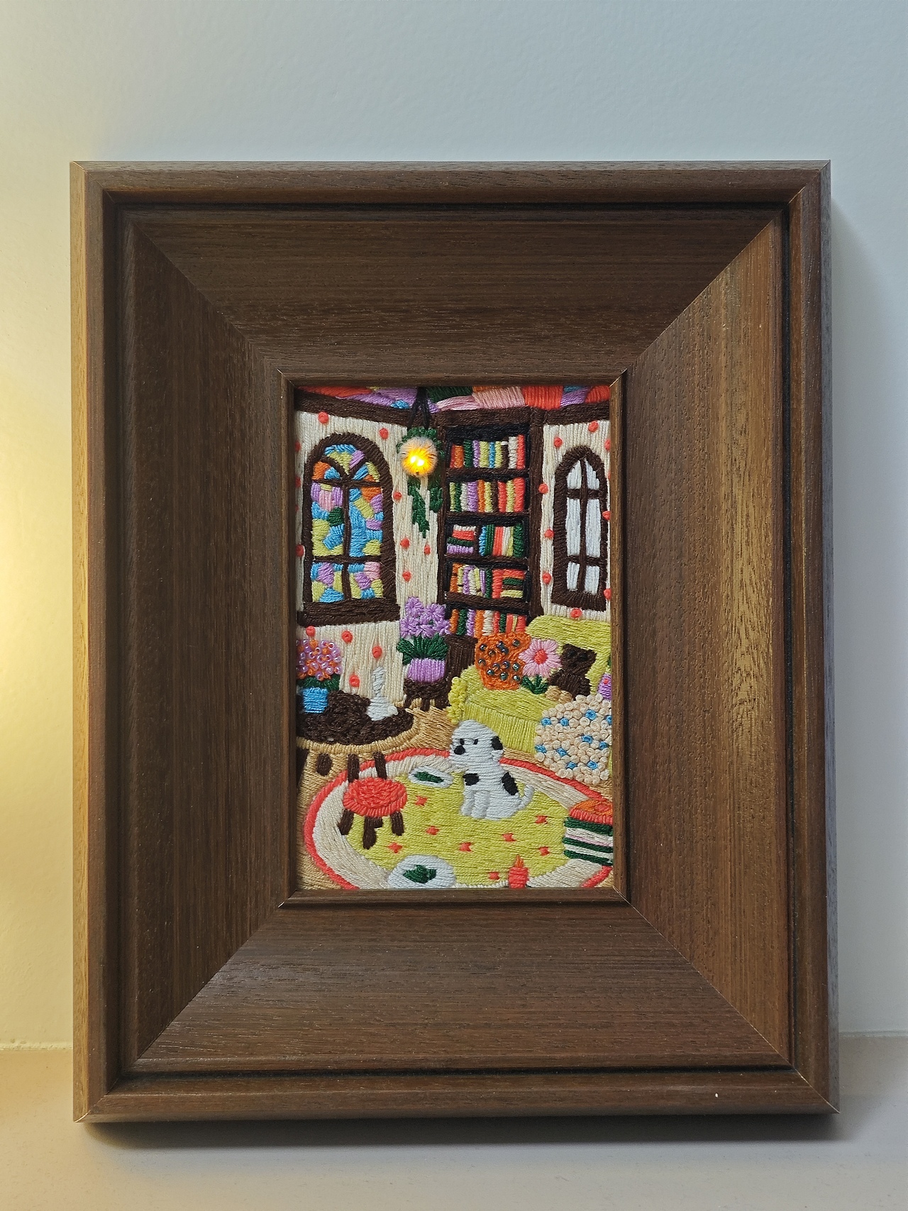 温馨的房间|刺绣作品