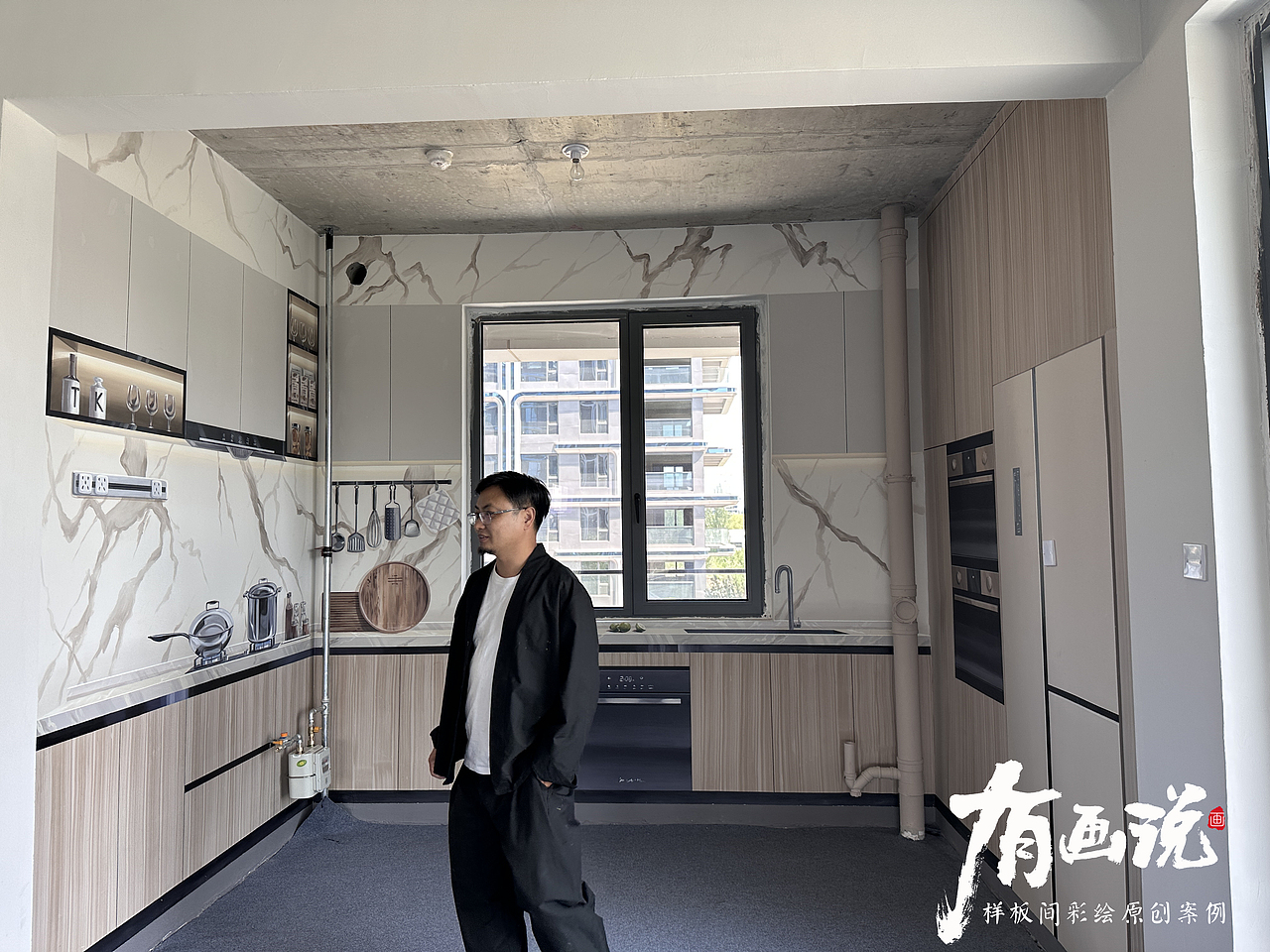 样板间彩绘 墙绘小金哥 手绘样板间 原创样板间 地产样板间 彩绘艺术 3D手绘艺术 样板间美学 地产楼市 营销策划