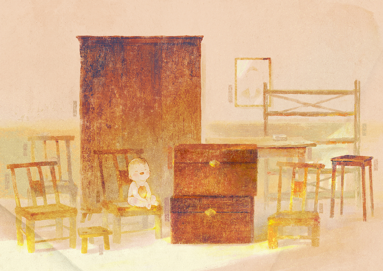 童年·家宅（图ZMzkyNDcxOTU2） - 艺术插画 - 站酷设计师Lia_竹里原创素材 - 站酷ZCOOL