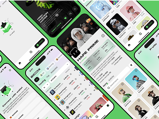 区块链 NFT APP产品界面 设计