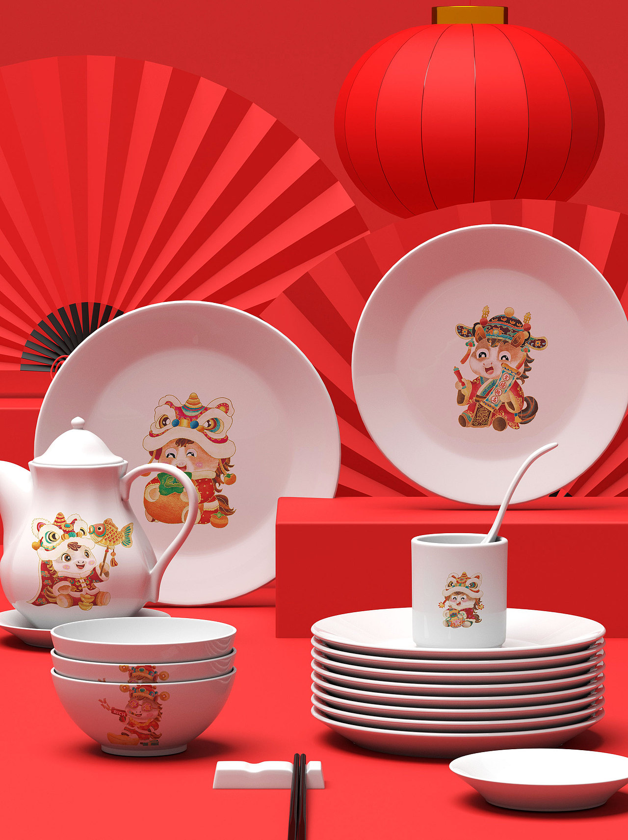 新年瑞兽小马十二只