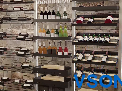 酒架产品安装以及应用场景展示