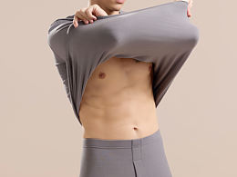 男外模保暖內(nèi)衣拍攝