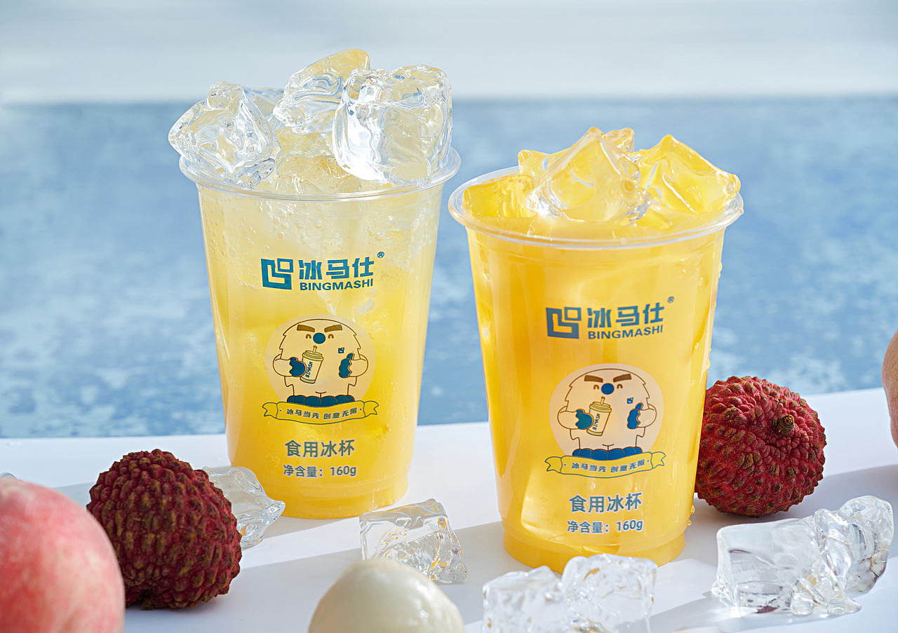 产品,饮品 冰杯拍摄