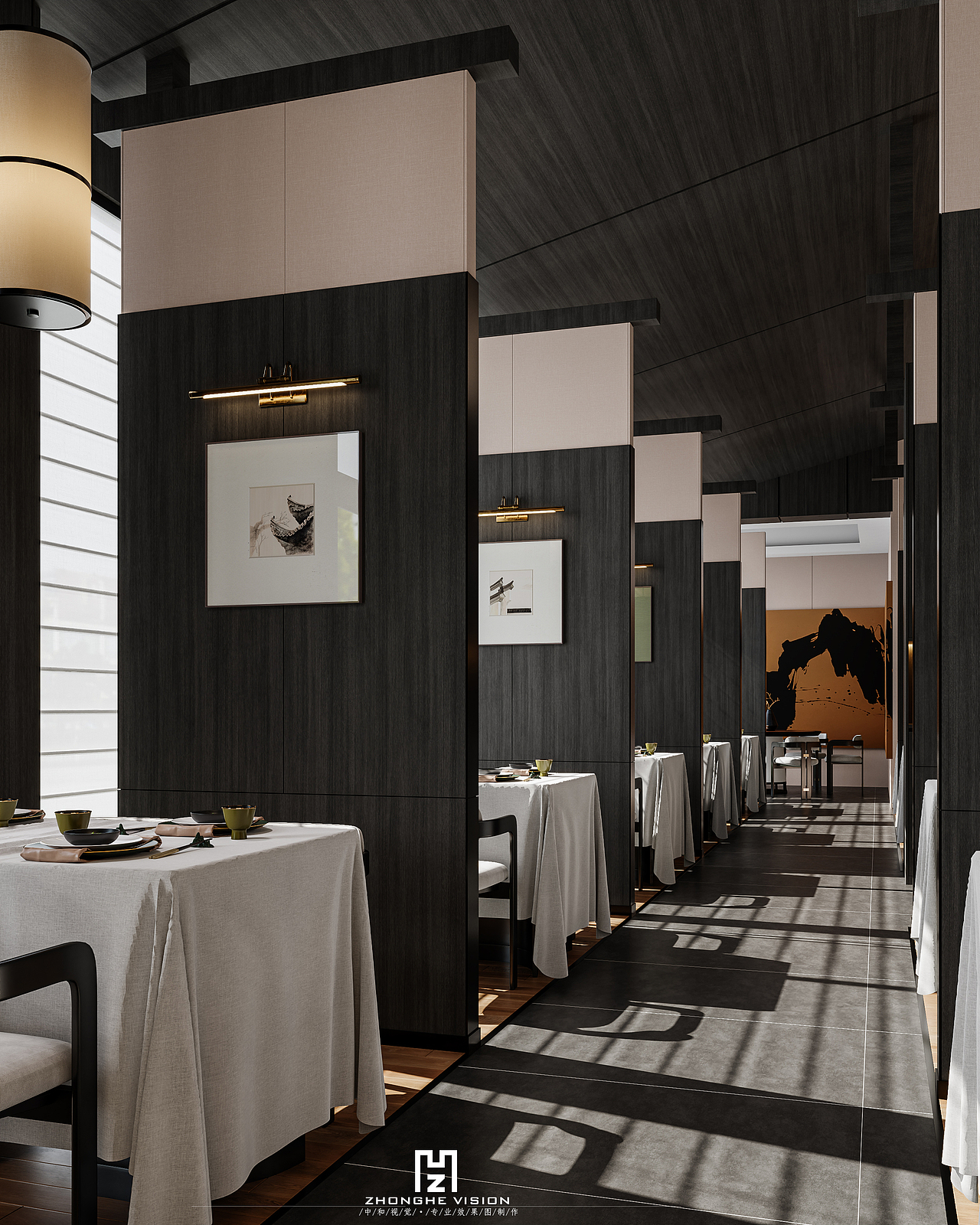 餐饮空间最新渲染（图ZMzkyNTIzMzQ0） - 酒店餐饮设计 - 站酷设计师篱笆外原创素材 - 站酷ZCOOL