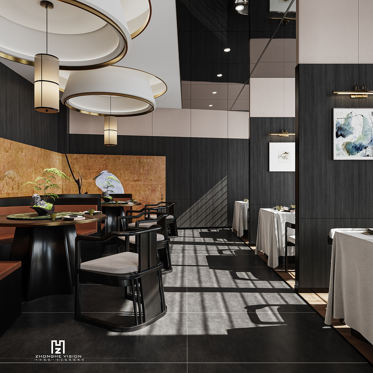 餐饮空间最新渲染（图ZMzkyNTIzNDQw） - 酒店餐饮设计 - 站酷设计师篱笆外原创素材 - 站酷ZCOOL