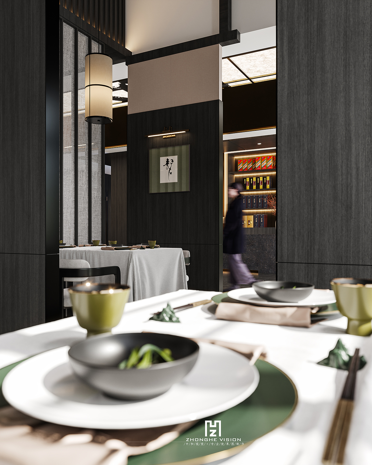 餐饮空间最新渲染（图ZMzkyNTIzNDYw） - 酒店餐饮设计 - 站酷设计师篱笆外原创素材 - 站酷ZCOOL