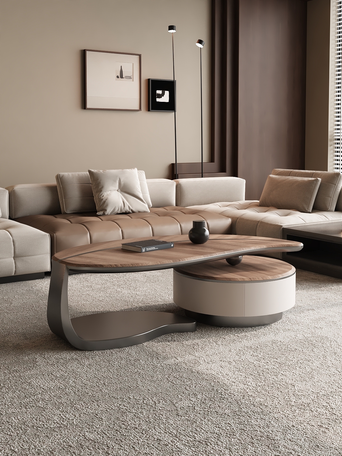 茶几电视柜建模渲染-电商-亚马逊主图A+/淘宝详情页