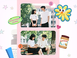 韩系趣味四格拼图///❤