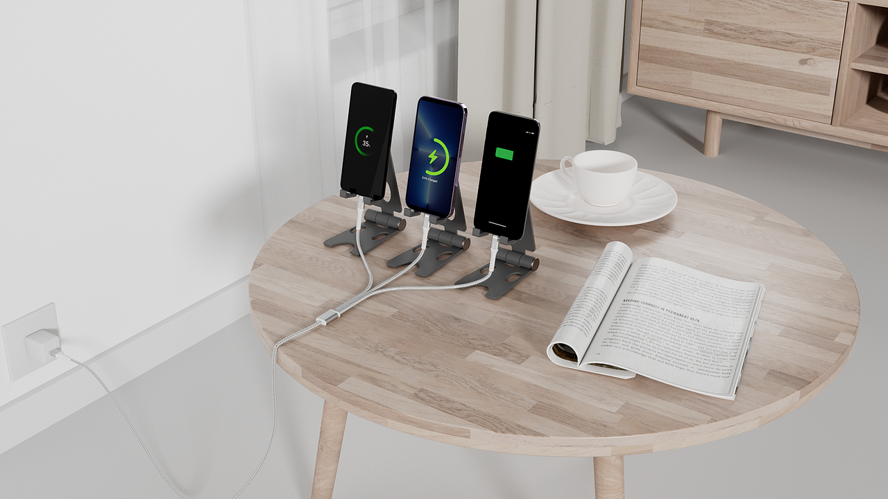 数据线 编织线 动态视频 三维渲染