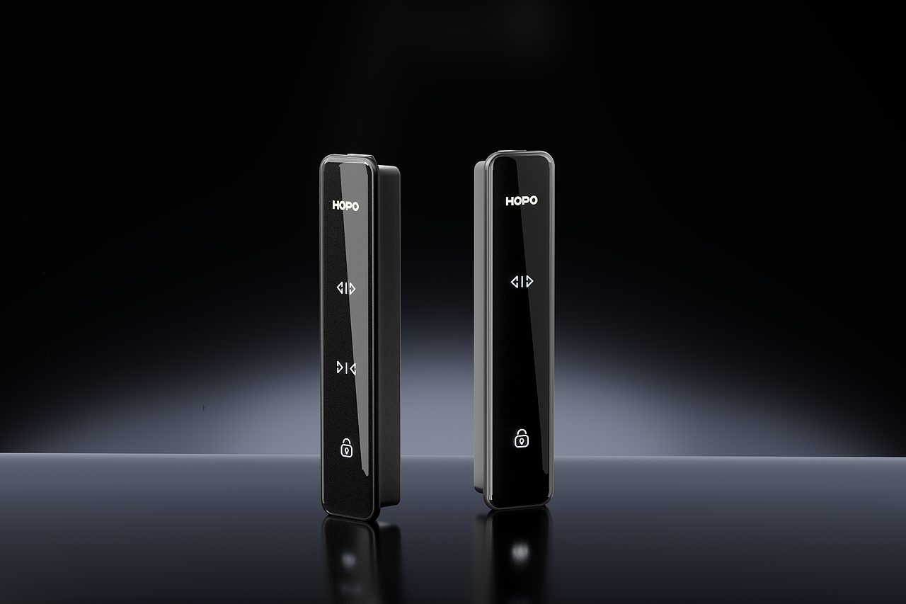 HOPO电动门触屏面板渲染