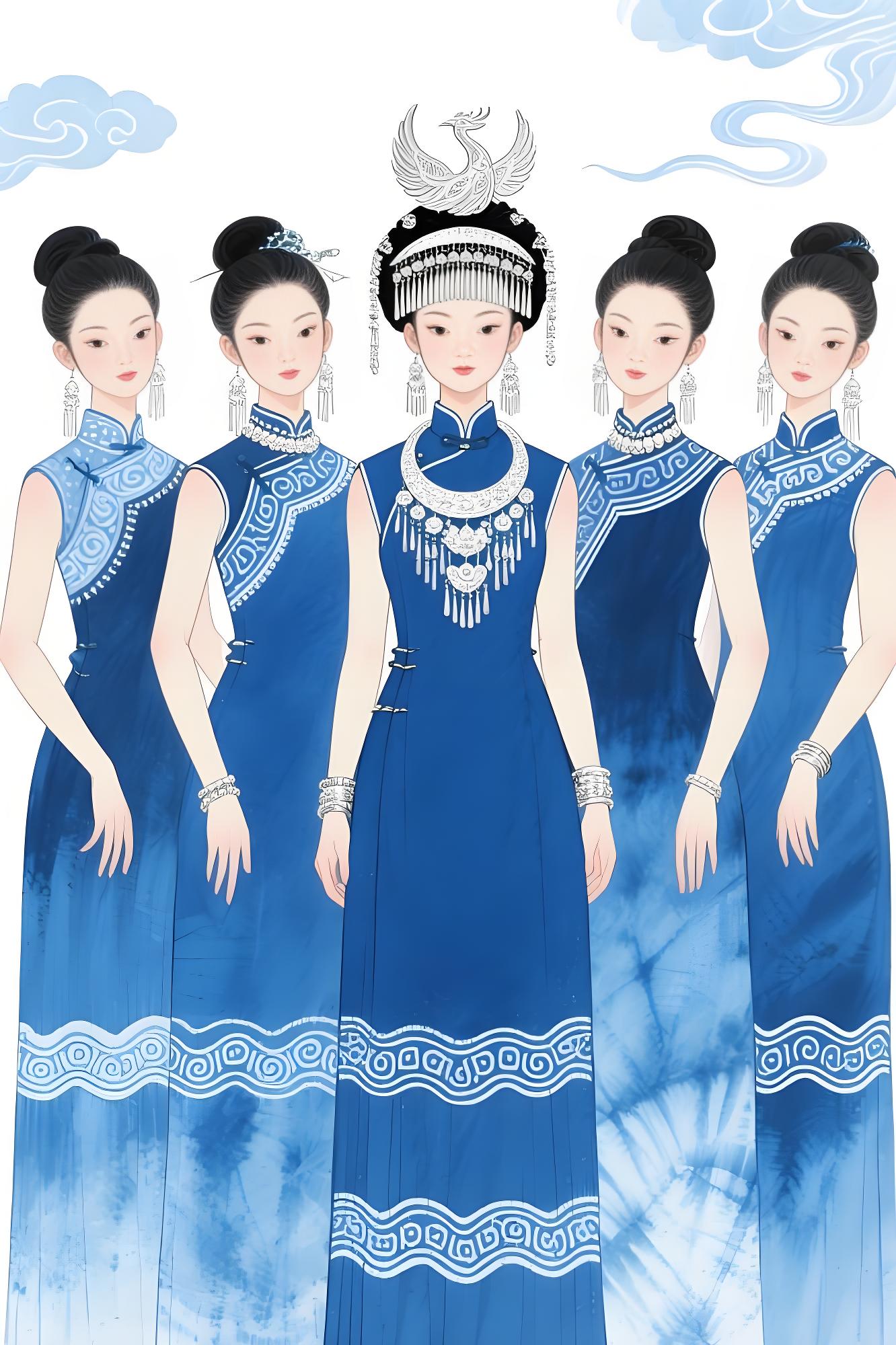 星轨织梦:靛蓝回纹绘就非遗新章
