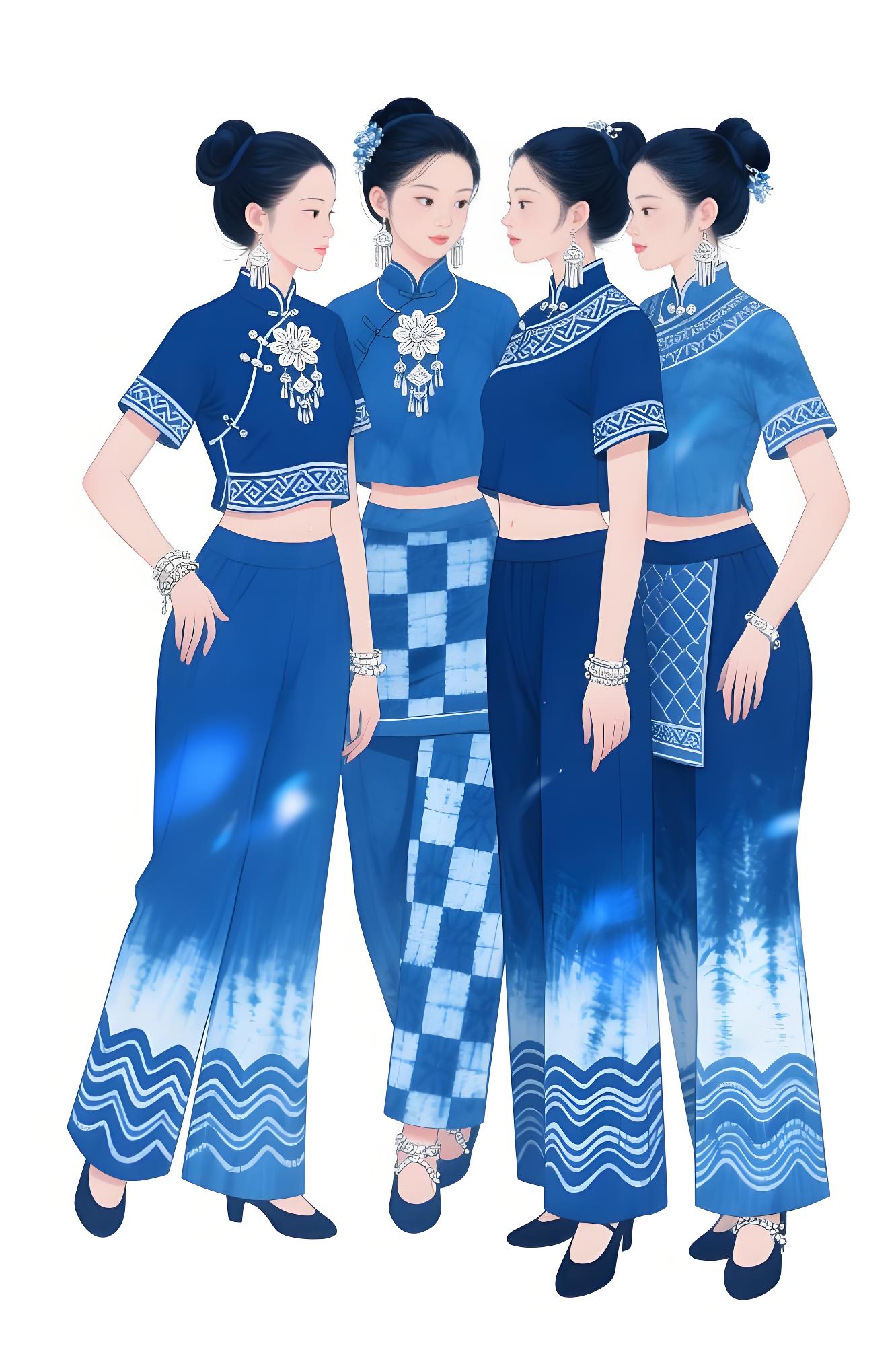 星轨织梦：靛蓝回纹绘就非遗新章（图ZMTUxMzE1MzY=） - 观点 - 站酷设计师欲阳城原创素材 - 站酷ZCOOL