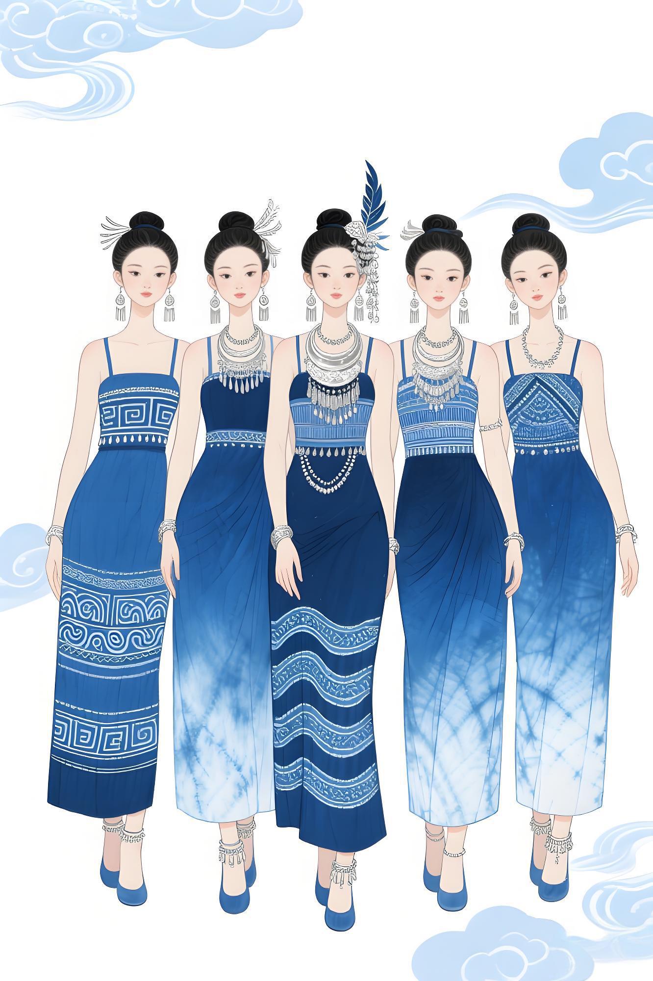 星轨织梦：靛蓝回纹绘就非遗新章（图ZMTUxMzE1NDQ=） - 观点 - 站酷设计师欲阳城原创素材 - 站酷ZCOOL