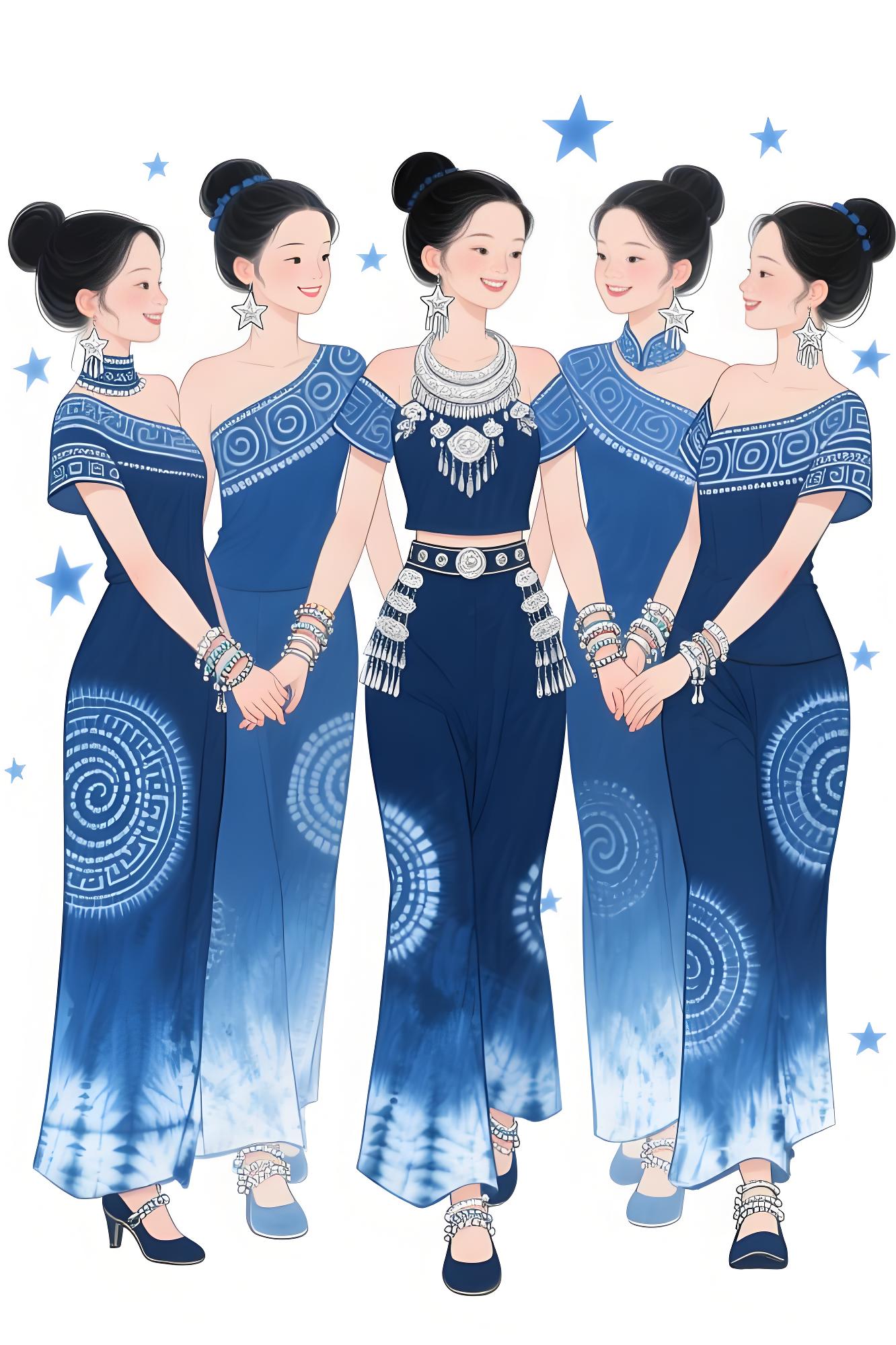 星轨织梦：靛蓝回纹绘就非遗新章（图ZMTUxMzE1NDA=） - 观点 - 站酷设计师欲阳城原创素材 - 站酷ZCOOL