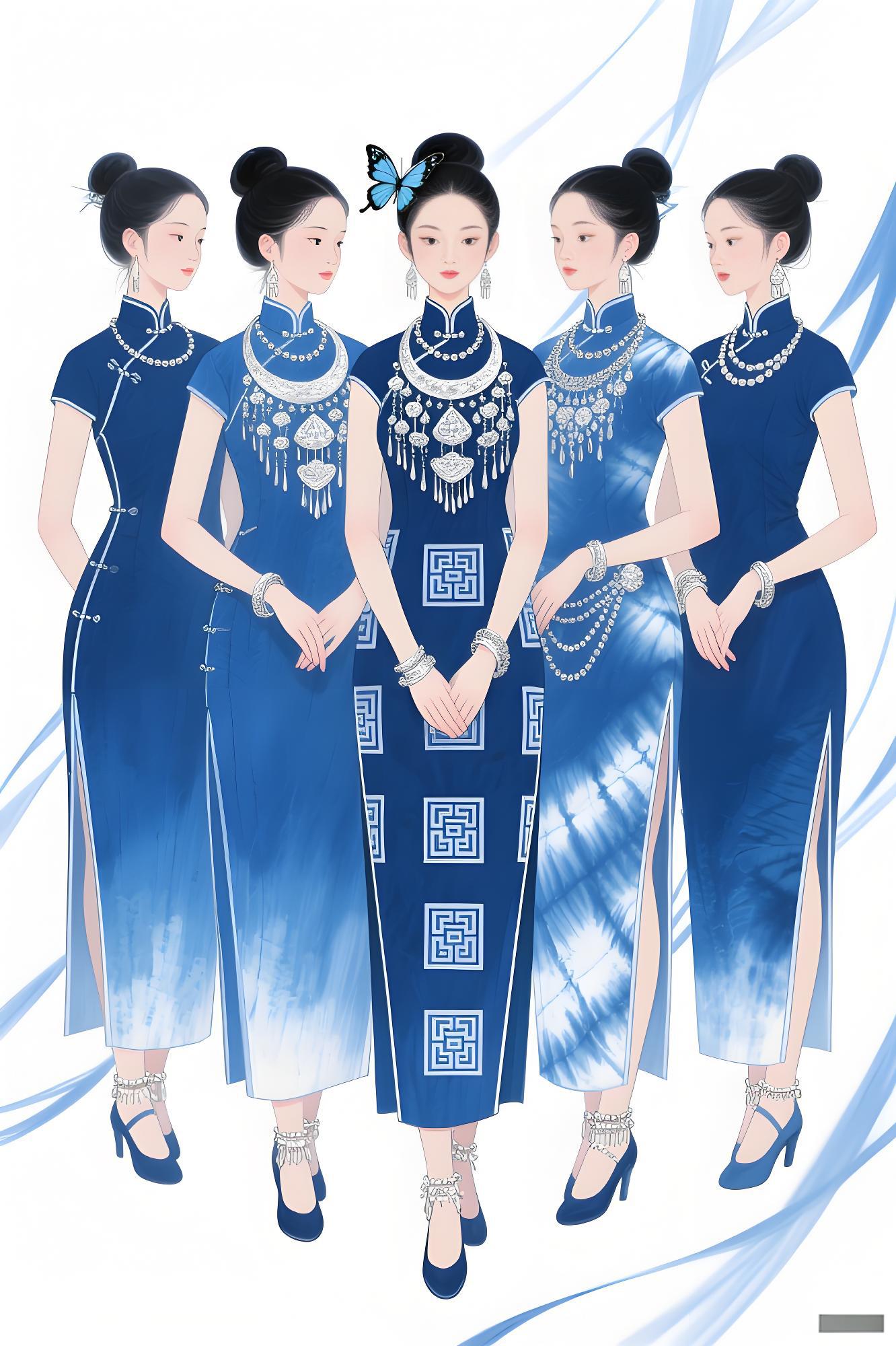 星轨织梦：靛蓝回纹绘就非遗新章（图ZMTUxMzE1MjA=） - 观点 - 站酷设计师欲阳城原创素材 - 站酷ZCOOL