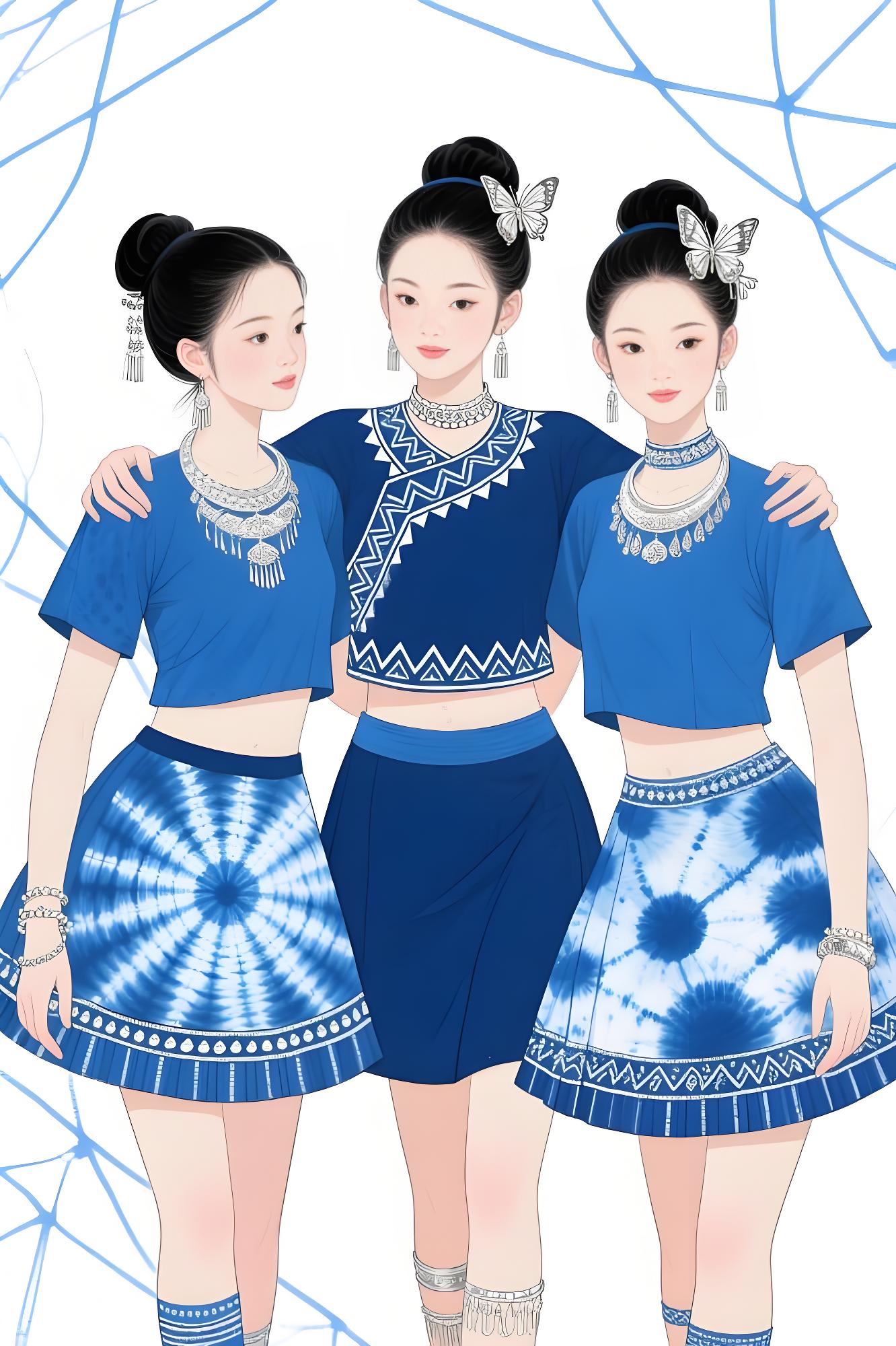 星轨织梦:靛蓝回纹绘就非遗新章