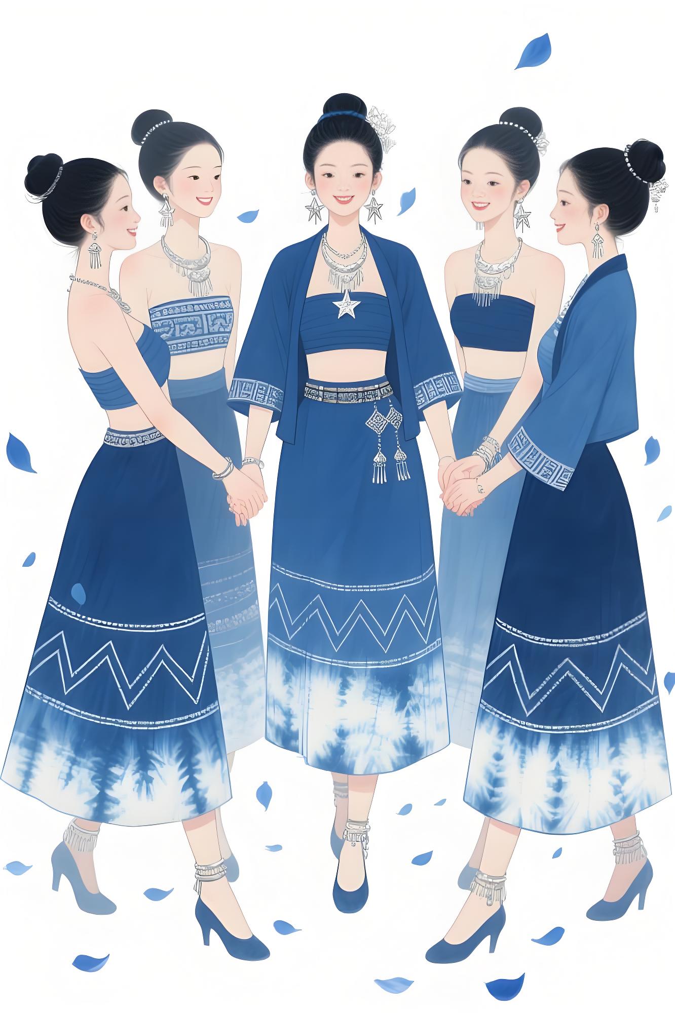 静水深流：手绘蓝韵织就时空回响（图ZMTUxMzE1NTY=） - 观点 - 站酷设计师欲阳城原创素材 - 站酷ZCOOL