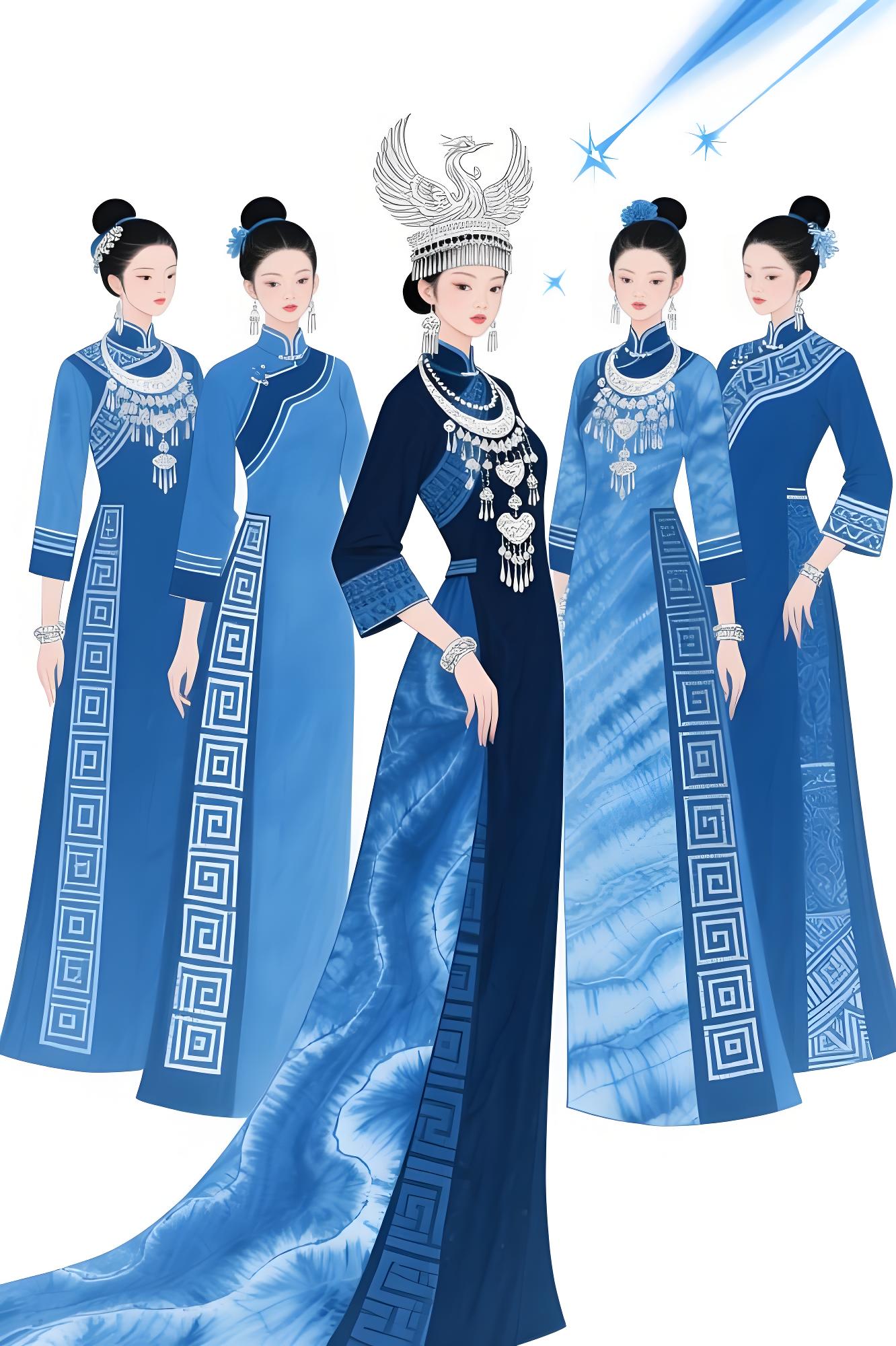 静水深流：手绘蓝韵织就时空回响（图ZMTUxMzE1Njg=） - 观点 - 站酷设计师欲阳城原创素材 - 站酷ZCOOL