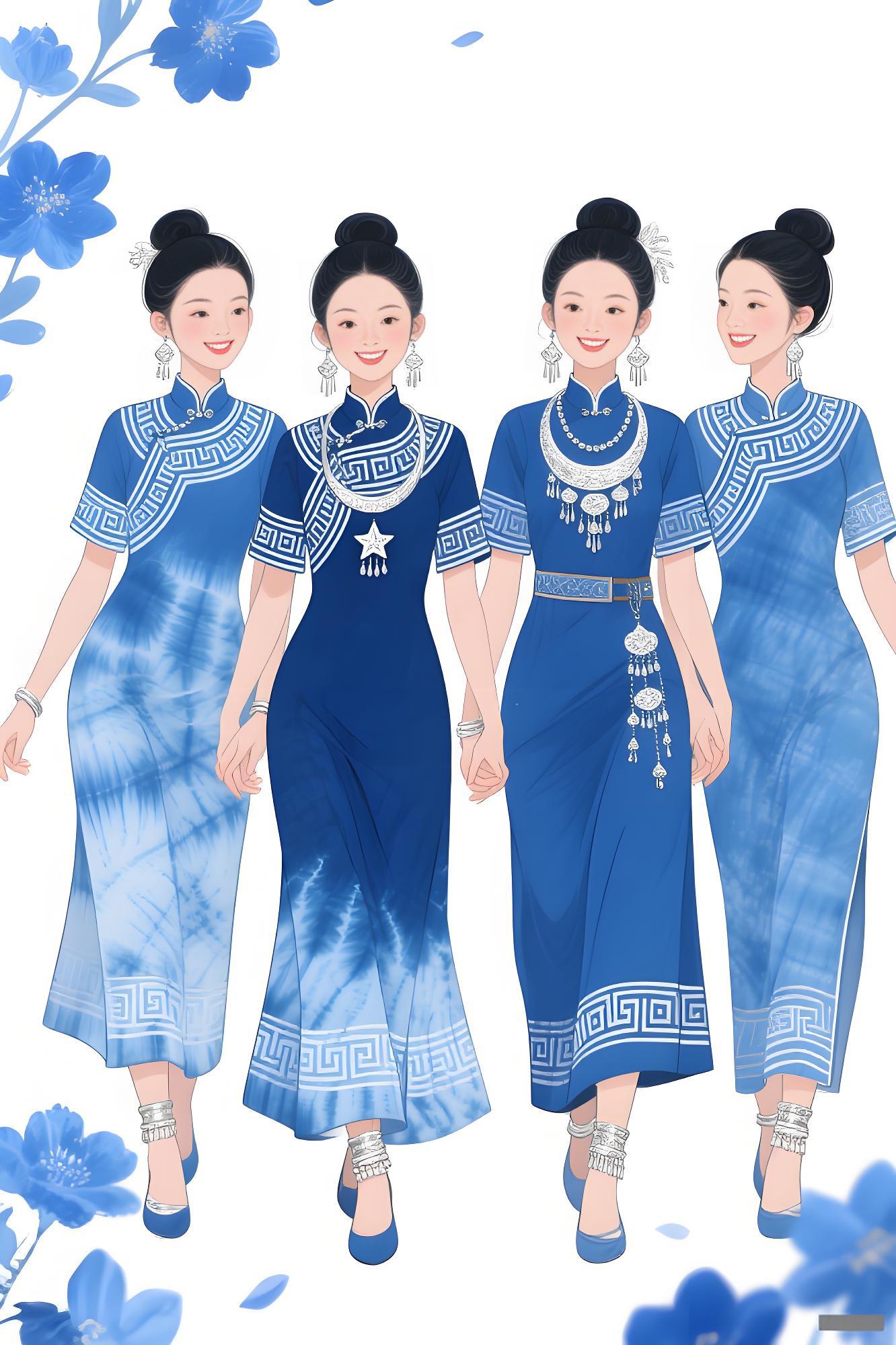 静水深流：手绘蓝韵织就时空回响（图ZMTUxMzE1NzI=） - 观点 - 站酷设计师欲阳城原创素材 - 站酷ZCOOL