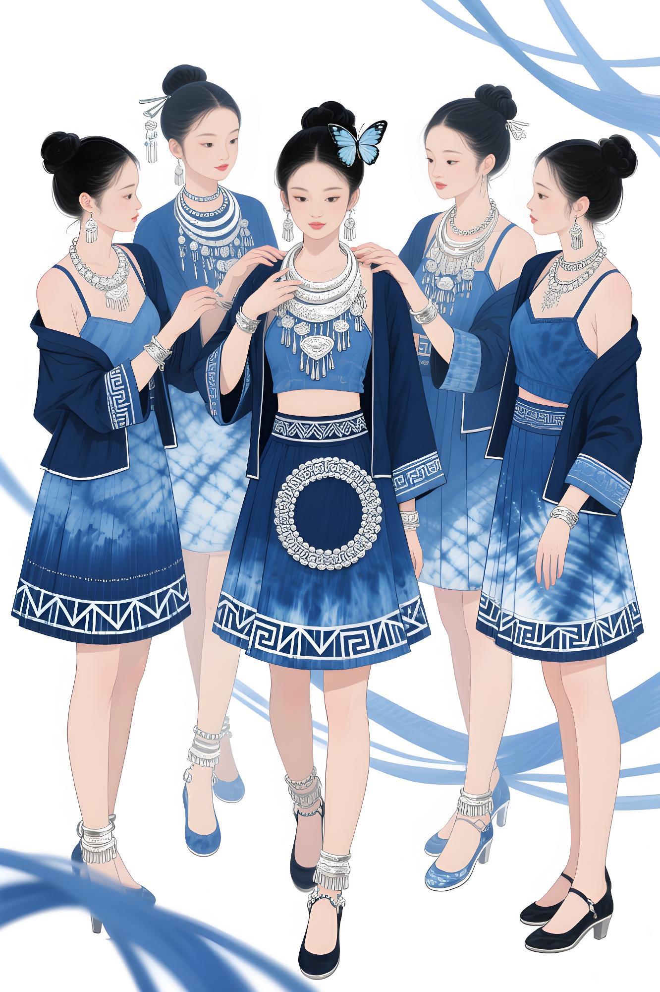 静水深流：手绘蓝韵织就时空回响（图ZMTUxMzE1ODA=） - 观点 - 站酷设计师欲阳城原创素材 - 站酷ZCOOL