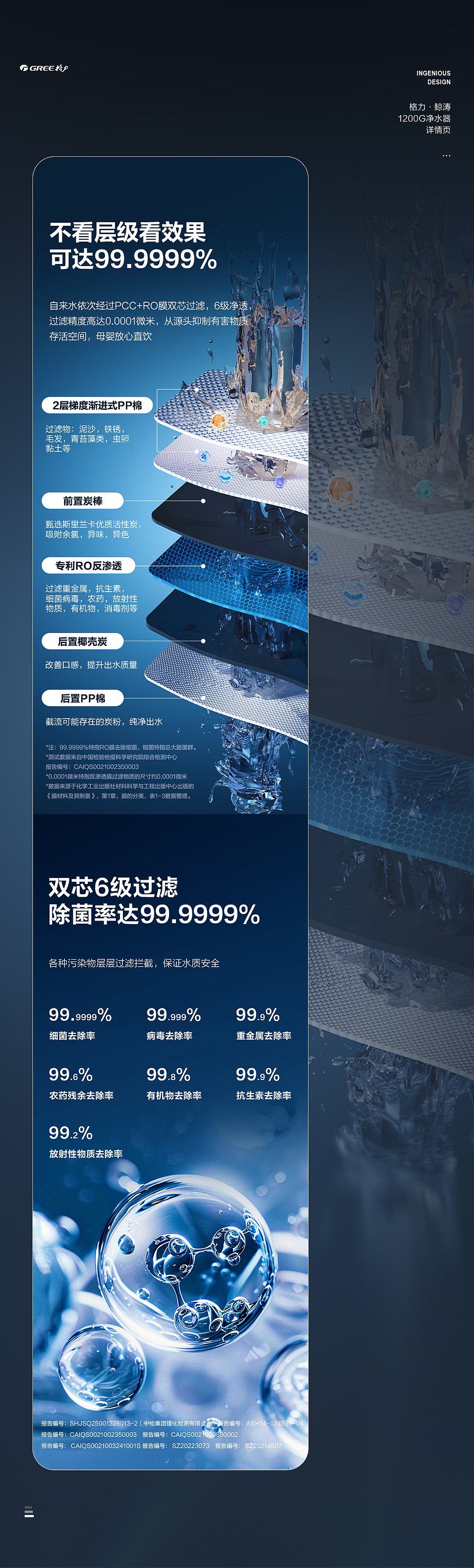 格力小家电详情页——1200G净水器（图ZMzkyNTU0NTA4） - 电商 - 站酷设计师北京格力设计团队原创素材 - 站酷ZCOOL