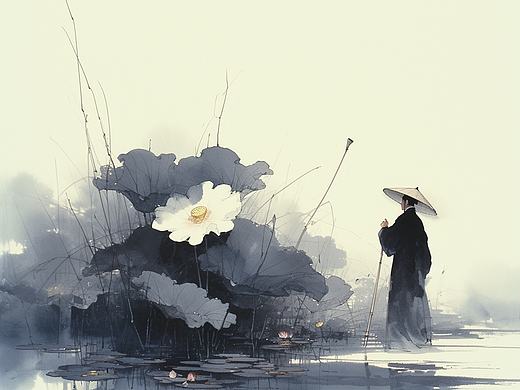 莲与行者。