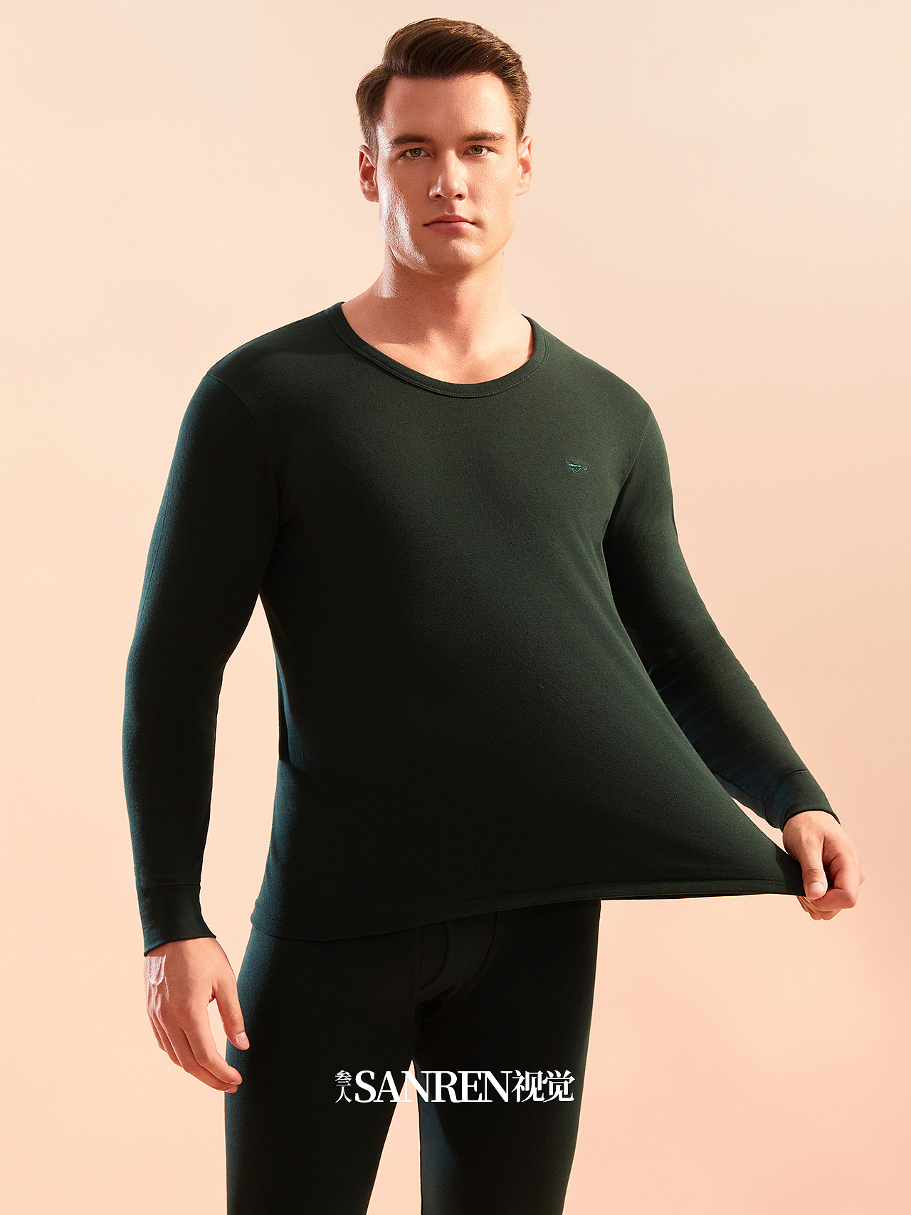 保暖内衣拍摄 模特拍摄 秋衣秋裤 男女内衣拍摄