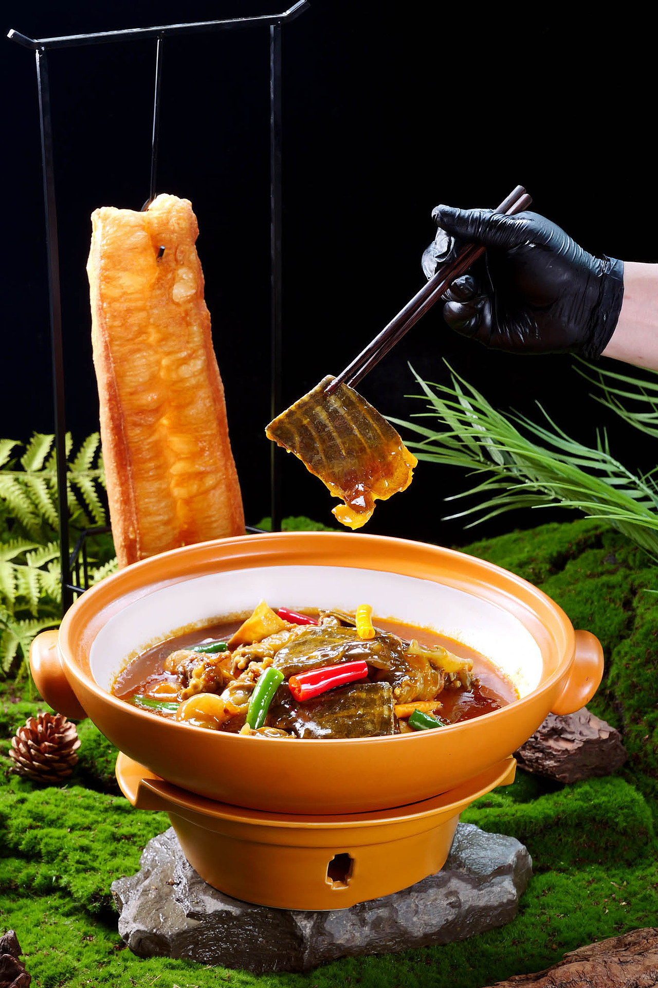 野生菌汤锅拍摄