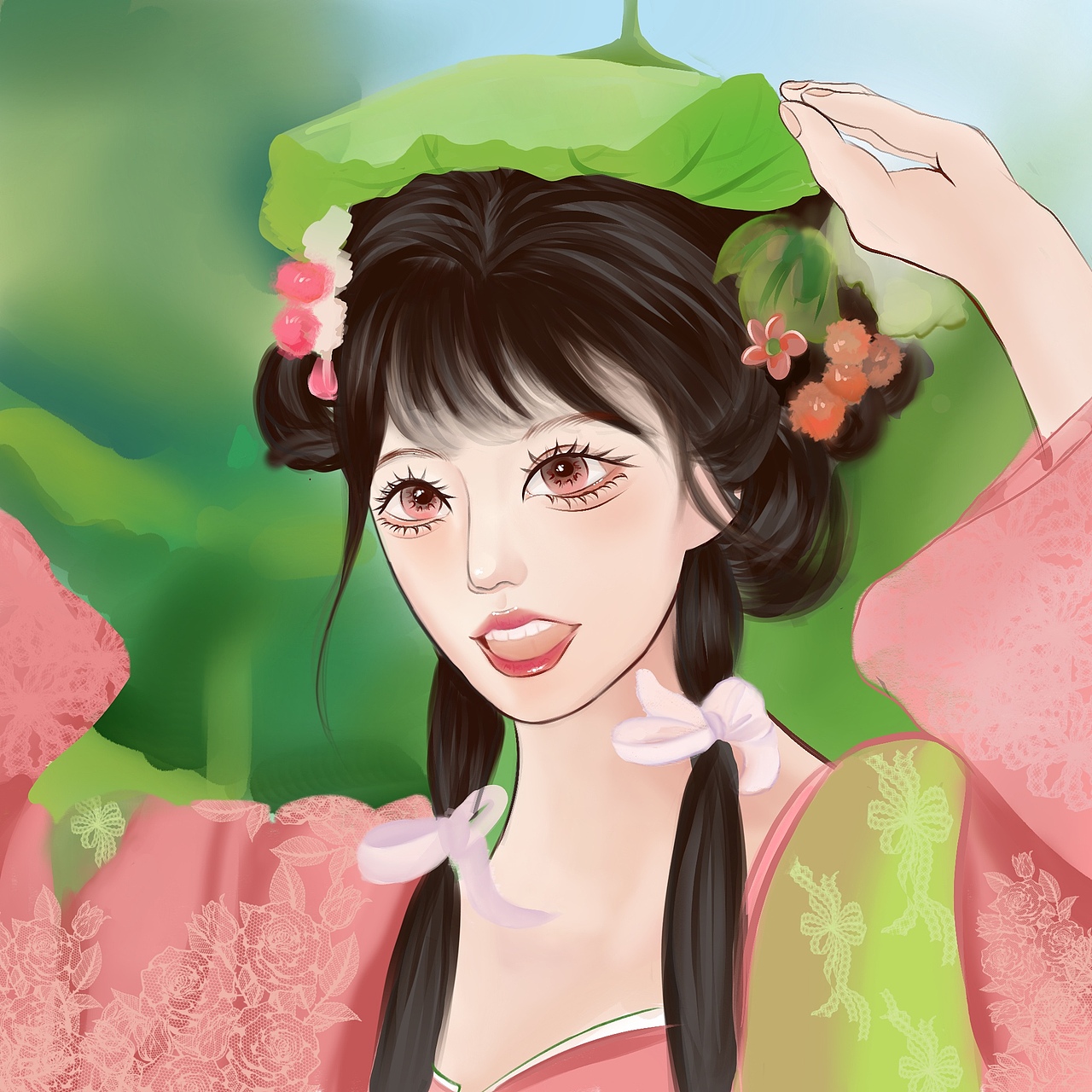 古风头像插画（图ZMzkyNTczNjY0） - 艺术插画 - 站酷设计师二月的画原创素材 - 站酷ZCOOL