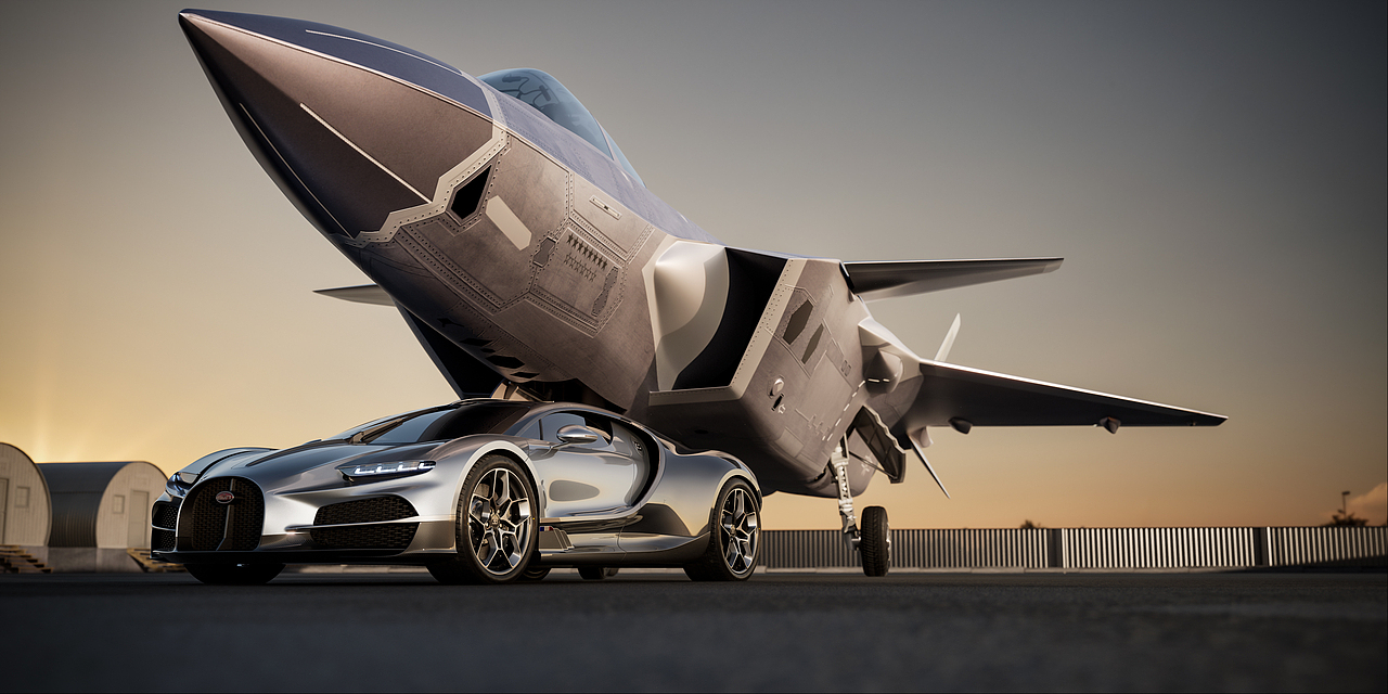 J 20 & Bugatti Tourbillon Full CGI（图ZMzkyNTg1NDEy） - 产品 - 站酷设计师小华哥k原创素材 - 站酷ZCOOL