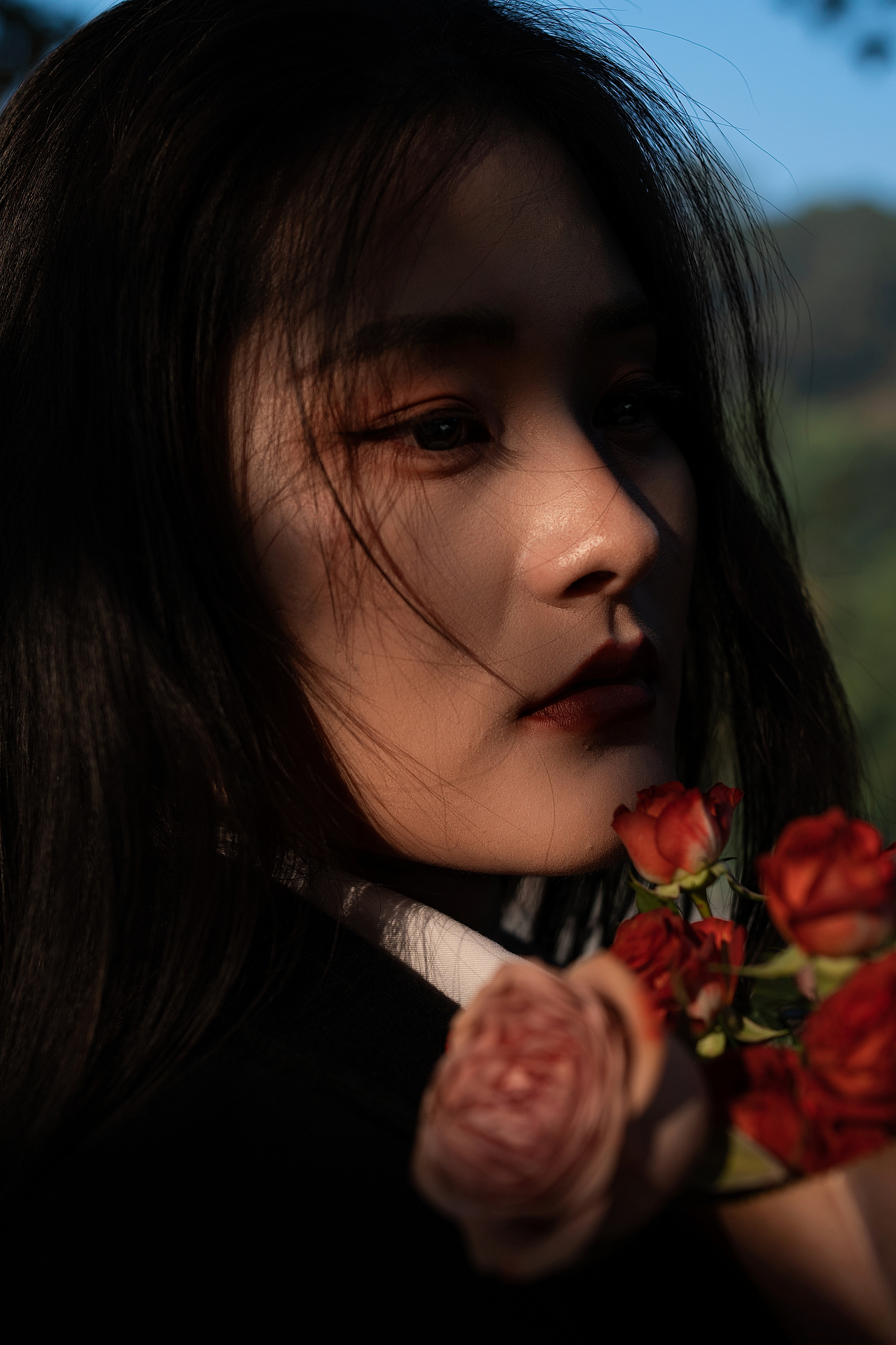 暗系公园生日氛围写真分享