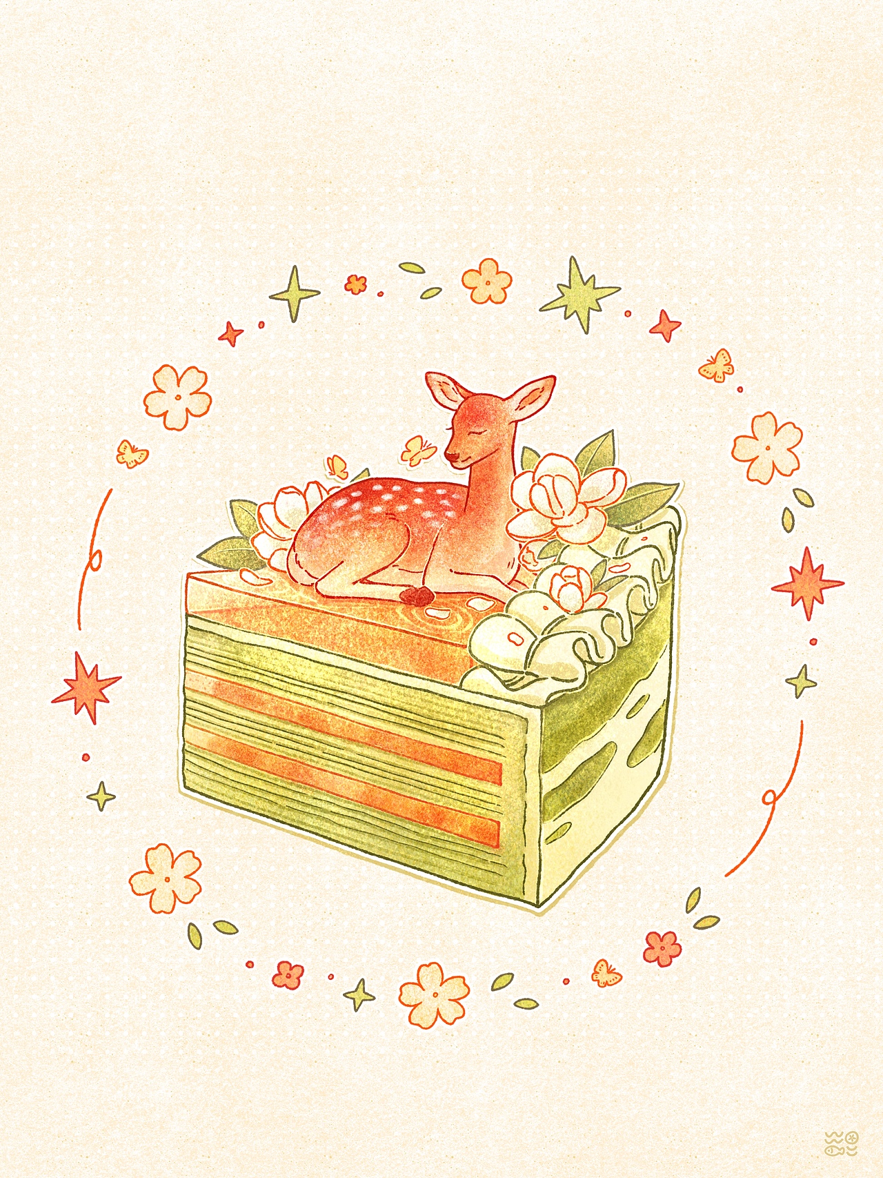 森林咖啡店｜春季小动物甜品系列合集（图ZMzkyNTk1MjE2） - 创作习作 - 站酷设计师FISHnotinthepool原创素材 - 站酷ZCOOL