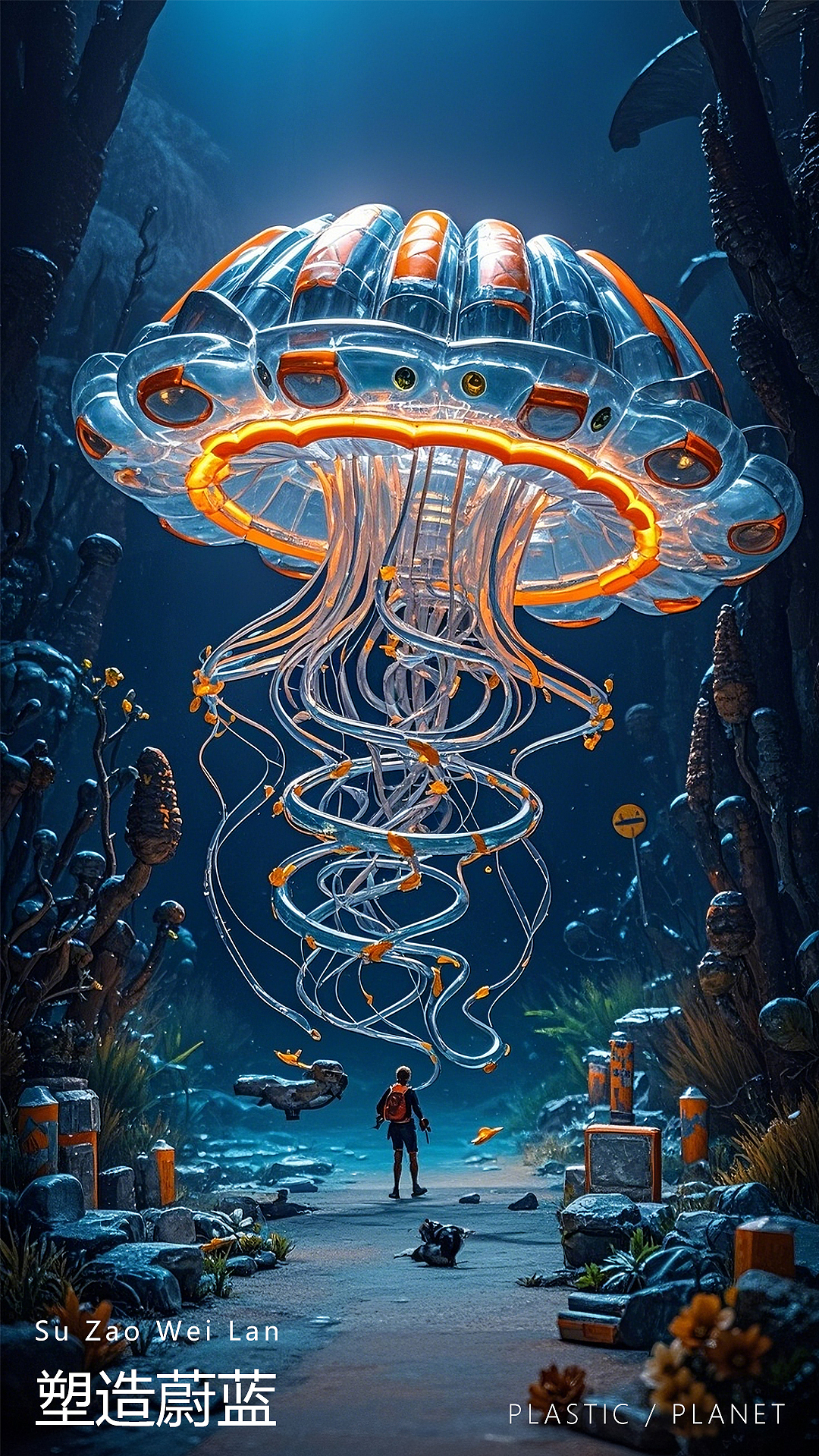 塑造蔚蓝 Plactic Planet ——海洋保护主题（图ZMzkyNjAxODMy） - 海报 - 站酷设计师克丽丝喵原创素材 - 站酷ZCOOL