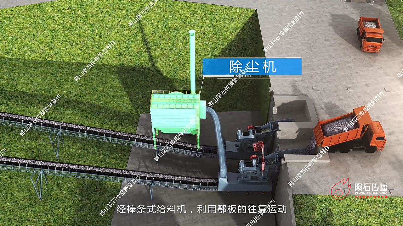 太牛了!动画让砂石骨料破碎生产线 “活灵活现”