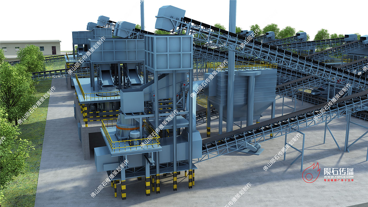 太牛了!动画让砂石骨料破碎生产线 “活灵活现”