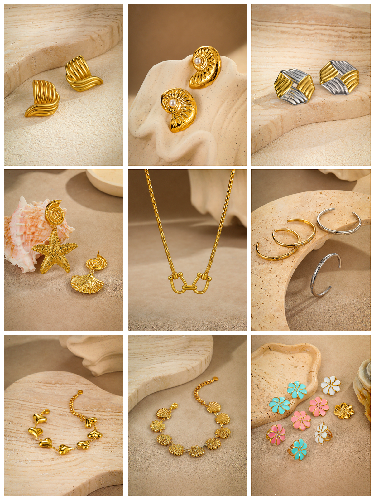 跨境饰品丨不锈钢首饰丨麦图摄影丨阿里巴巴国际站丨