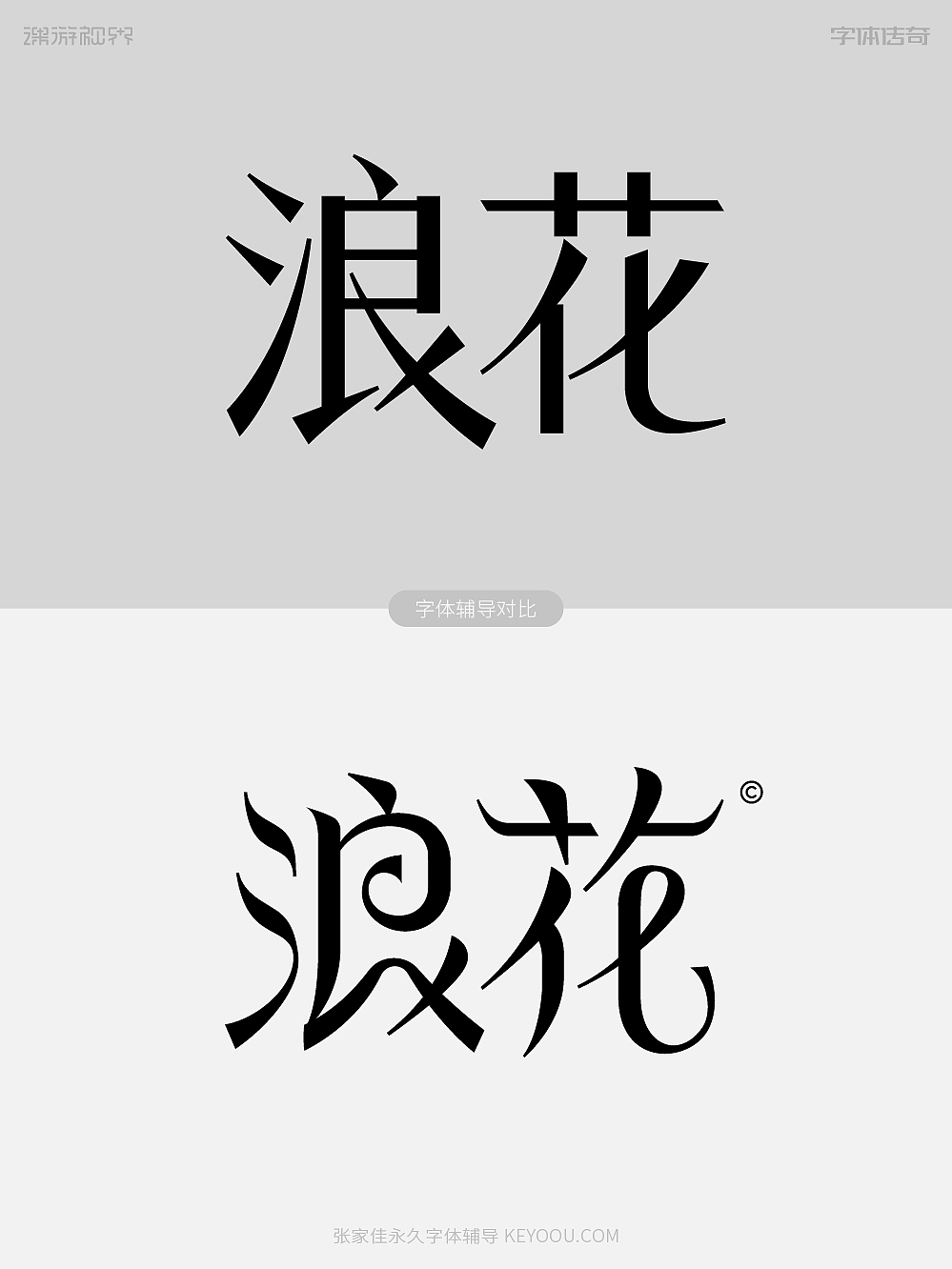 字体标志设计蜕变设计展示-张家佳字体辅导