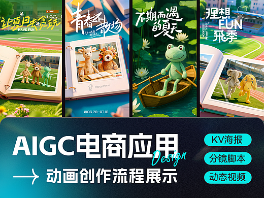 AICG动画视频|毕业季-毛绒玩具视觉设计