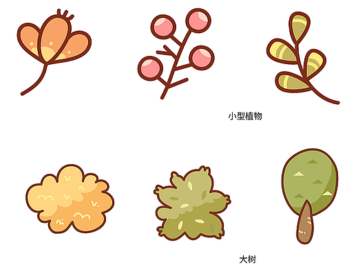 AI手绘丨植物丨插图丨春夏秋冬