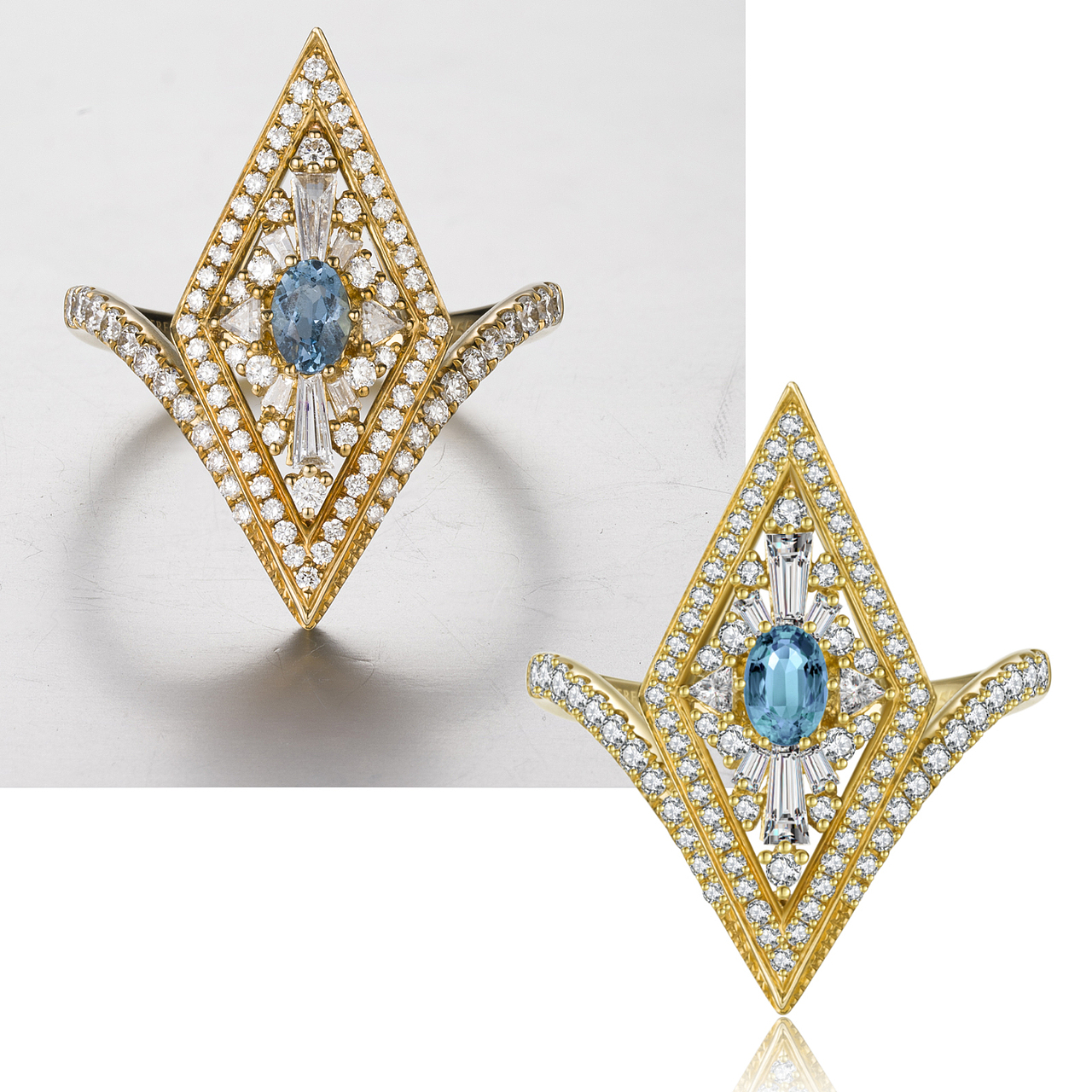 珠宝首饰白底拍摄 