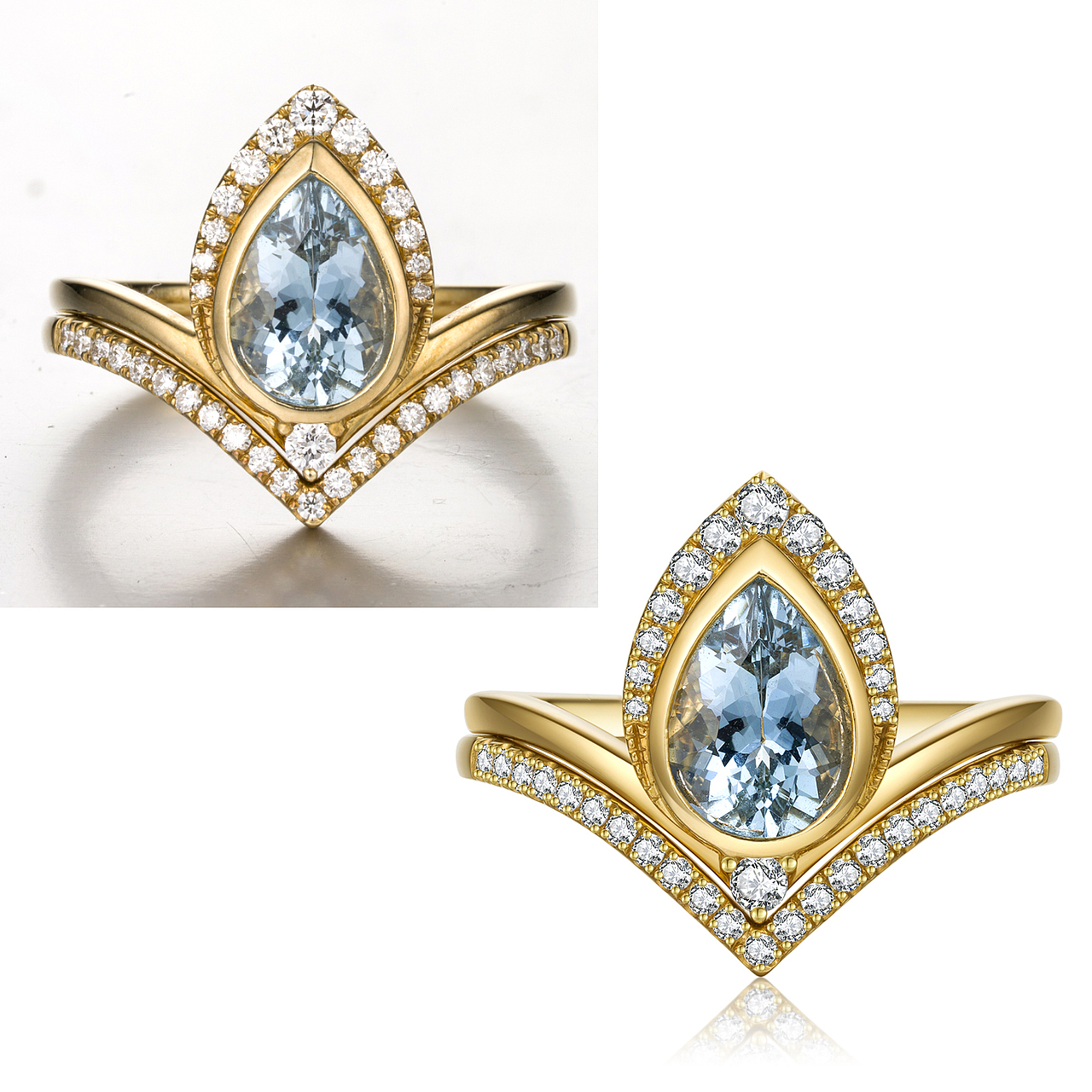 珠宝首饰白底拍摄 