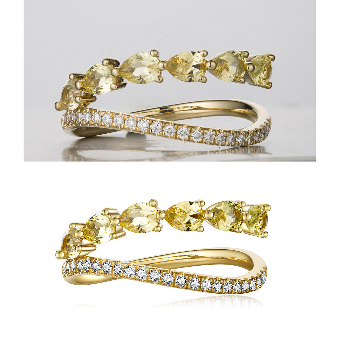 珠宝首饰白底拍摄 