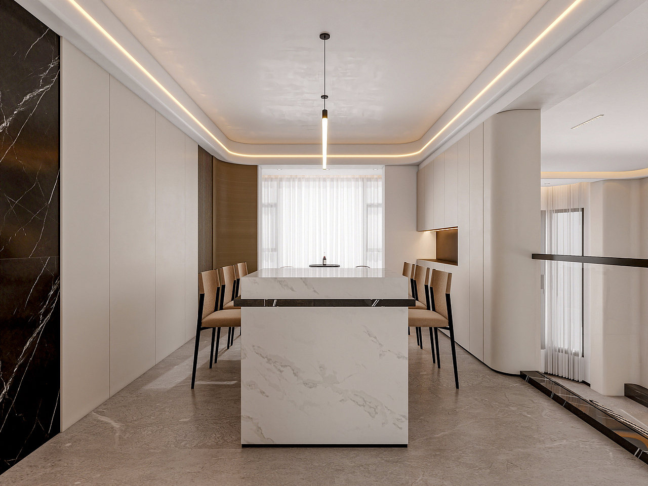 上海浅水湾花园(408平方现代简约别墅)