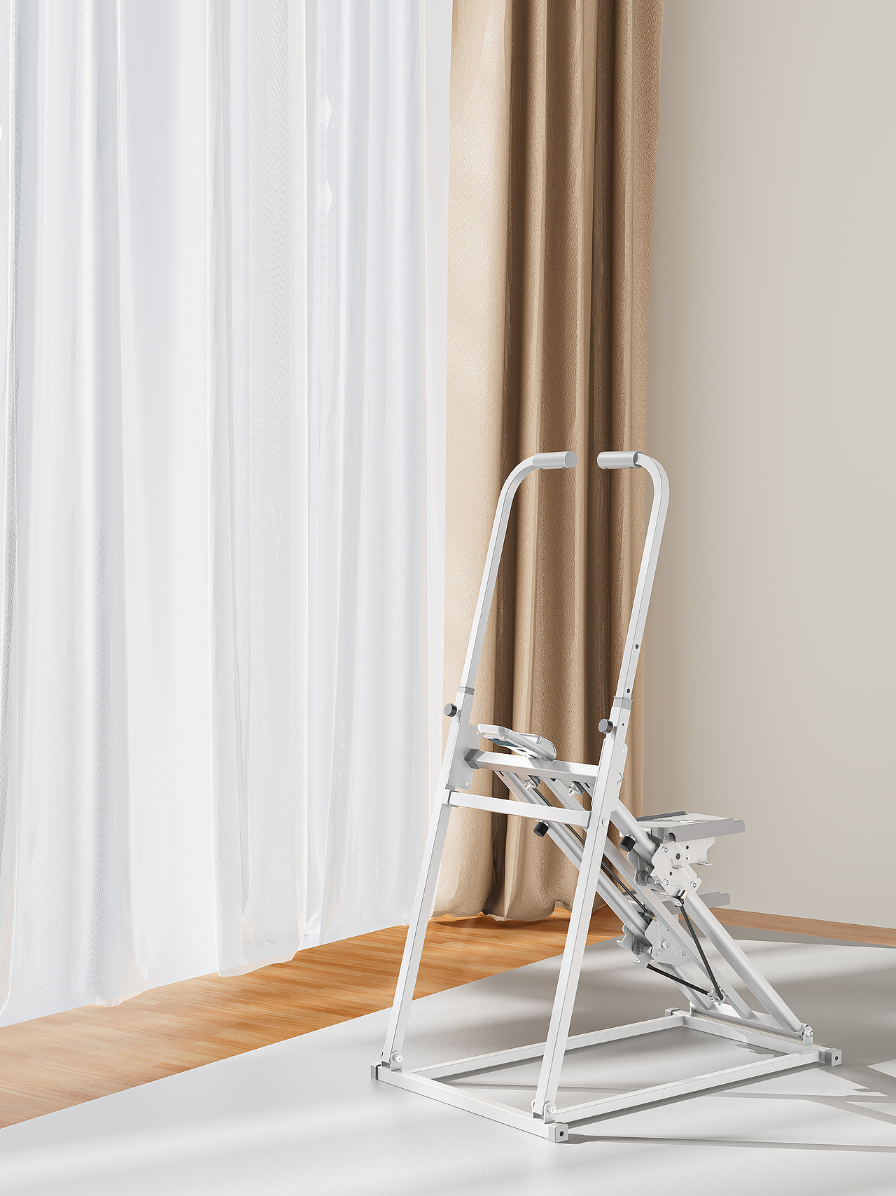 室内模拟爬楼机渲染