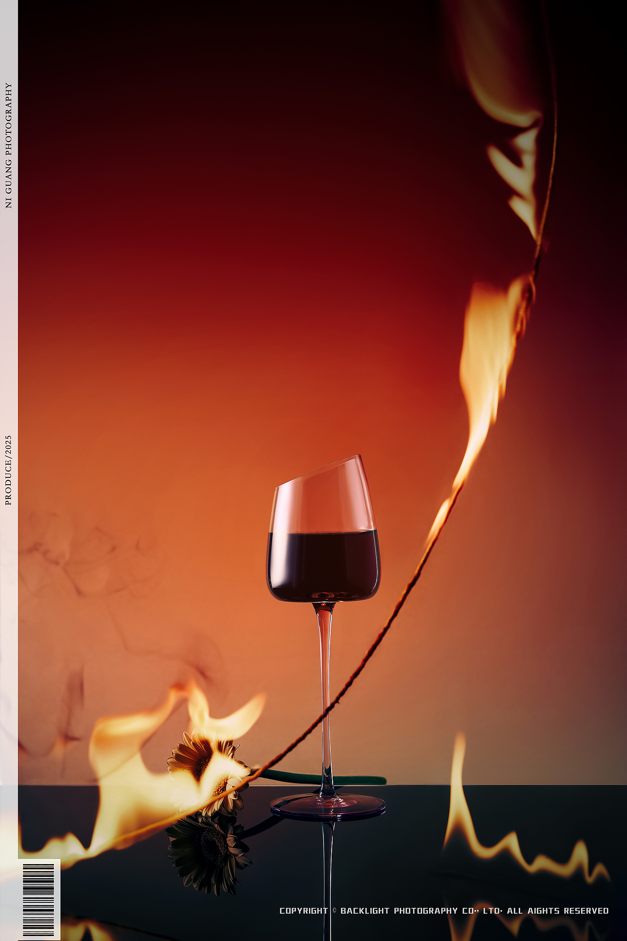 来一杯荔枝,红酒/复古风/静物创作摄影