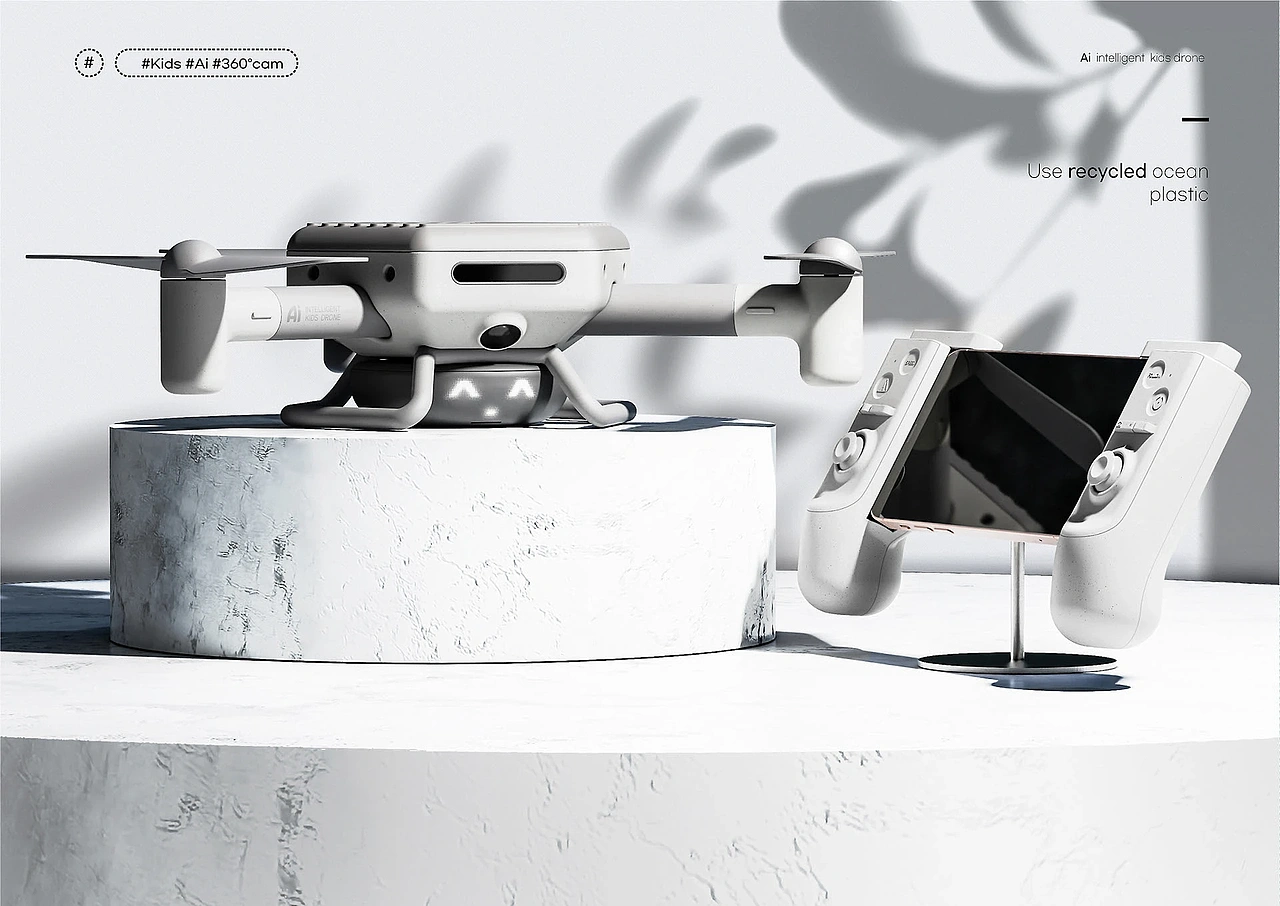 机身设计暗藏俏皮表情符号(如"^.^"),激发孩子探索科技的热情。