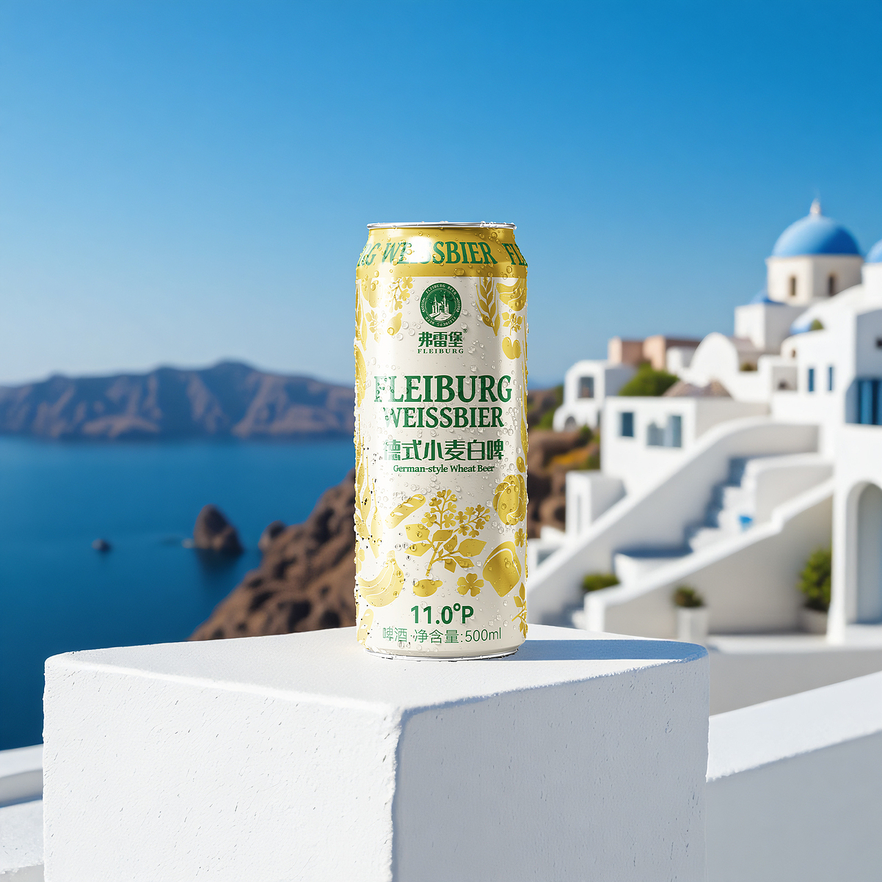 弗雷堡白啤啤酒包装设计(来自草木青设计)